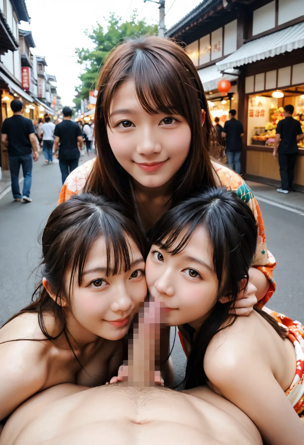 美女達が所かまわずペニスを咥えまくり？！精液をぶっかけられた顔もエッチなAI画像360枚！の35枚目の画像です。