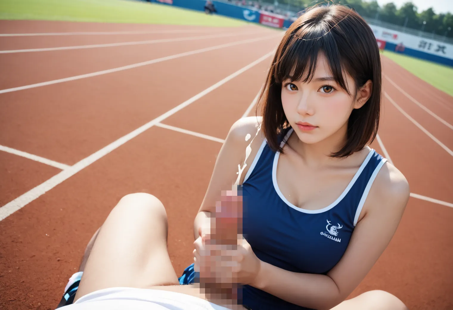 JKとトラック内でSEX？！スポブラやタンクトップ女子とヤリまくりなAI画像400枚！の24枚目の画像です。