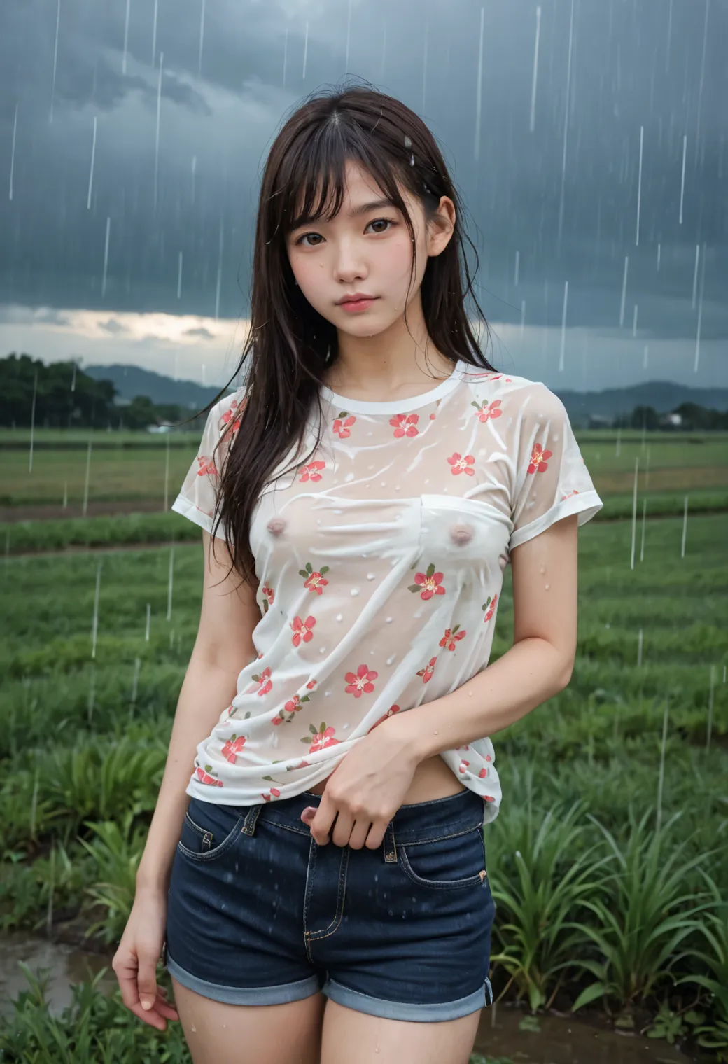 AIが描く田舎の童顔貧乳女子のエッチな画像409枚！の12枚目の画像です。