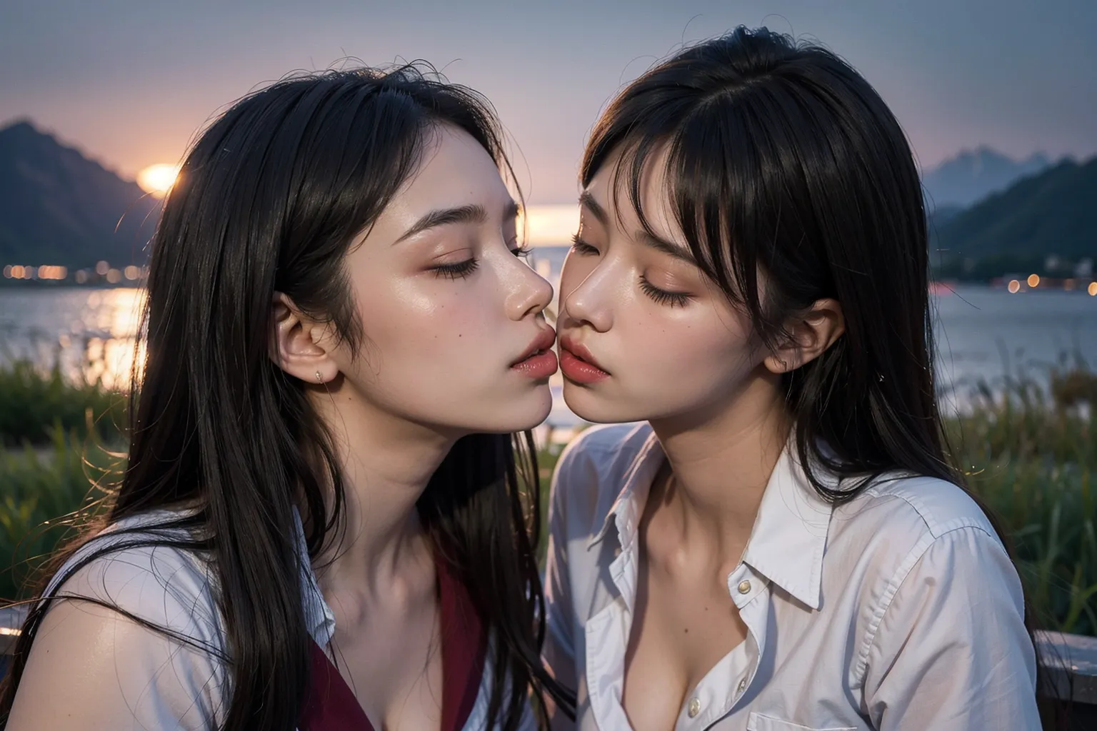 女子校生レズキスエロ画像厳選100枚まとめ！初めてのキスの味は…(2ページ目)の33枚目の画像です。