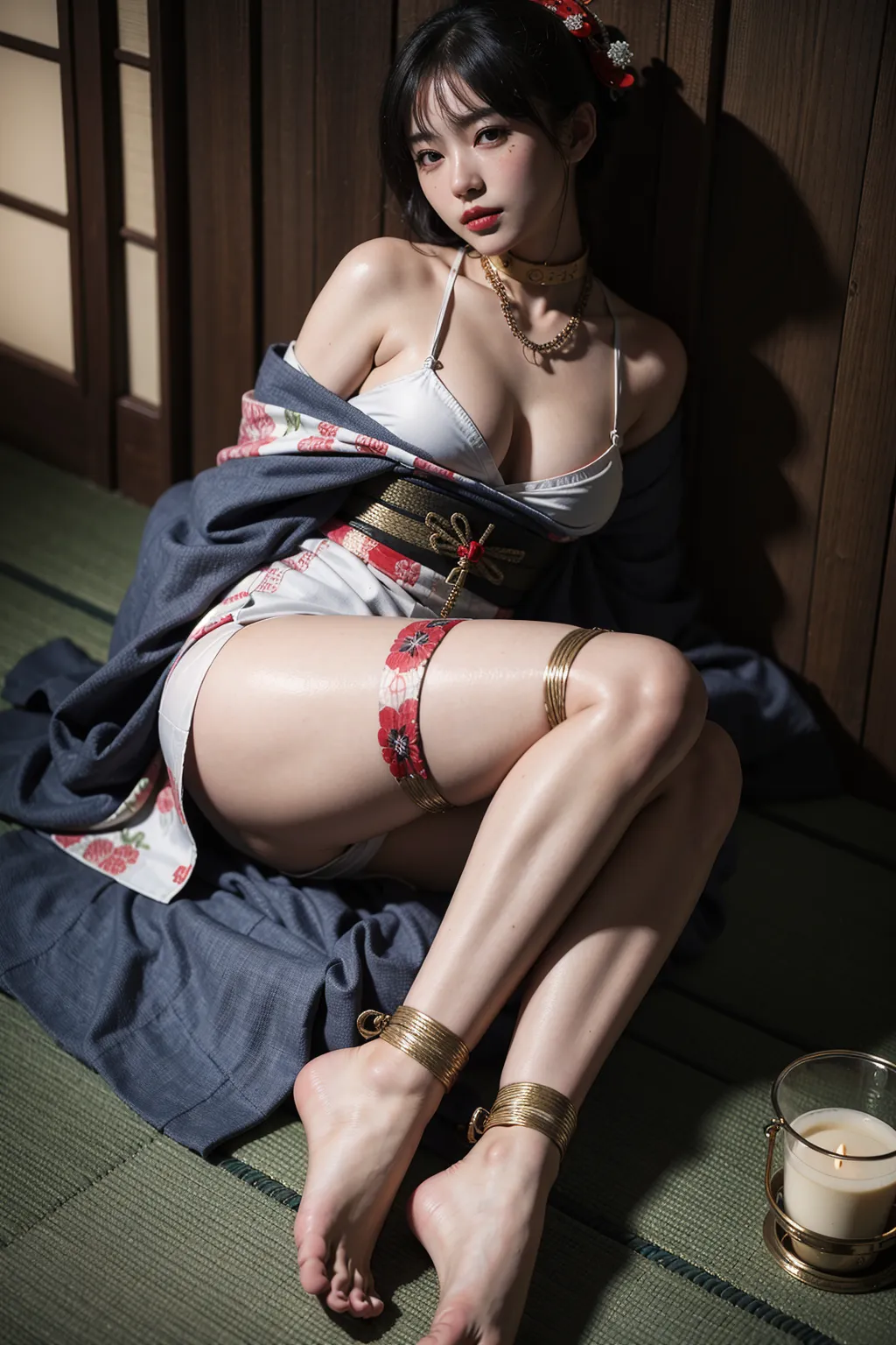 緊縛着物エロ画像100枚まとめ！着物美女を麻縄で縛り上げる！(2ページ目)の27枚目の画像です。