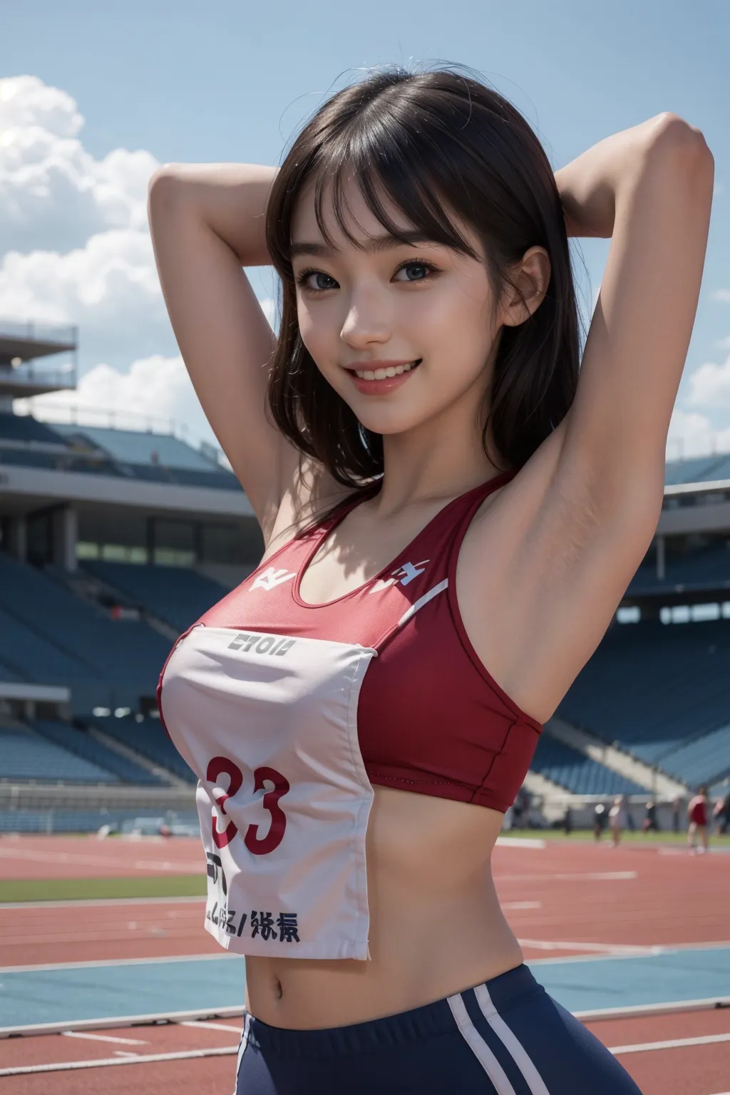 陸上女子エロ画像200枚まとめ！引き締まった腹筋とスレンダーボディがエロスを感じずにいられない件ｗｗの4枚目の画像です。