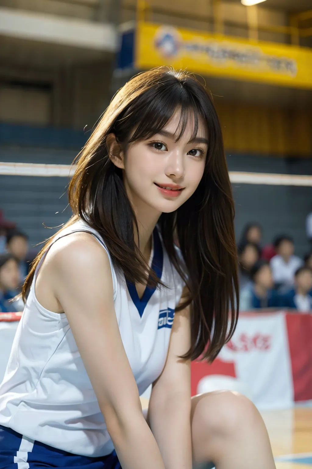 JKバレーボール部エロ画像200枚まとめ！美少女達の部活中写真集をAIで作成！エッチなサービスショットもあるよ！の24枚目の画像です。