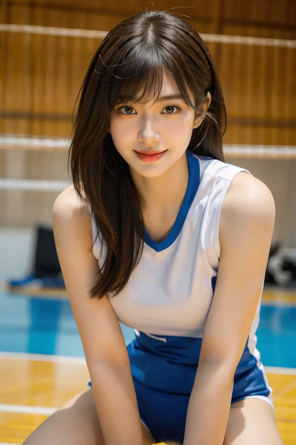 JKバレーボール部エロ画像200枚まとめ！美少女達の部活中写真集をAIで作成！エッチなサービスショットもあるよ！の40枚目の画像です。