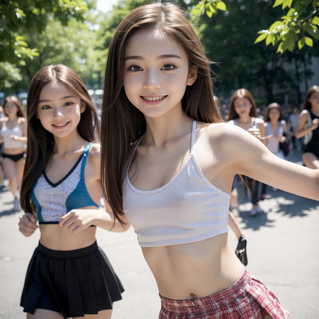 露出貧乳童顔女性エロ画像214枚まとめ！人前でエロエロボディを見せつけちゃう変態女子たちの画像集！(6ページ目)の10枚目の画像です。