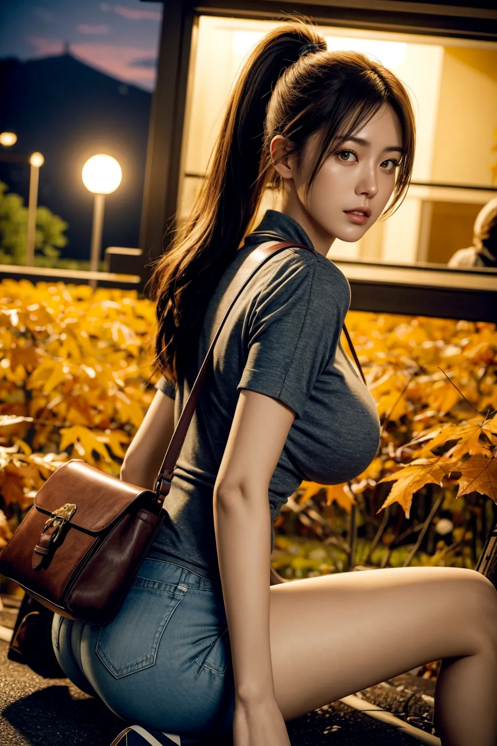 秋を感じる着衣グラビアエロ画像200枚まとめ！紅葉やカボチャにセーターと美女を合わせたエッチな写真集を作ってみました♪(3ページ目)の7枚目の画像です。