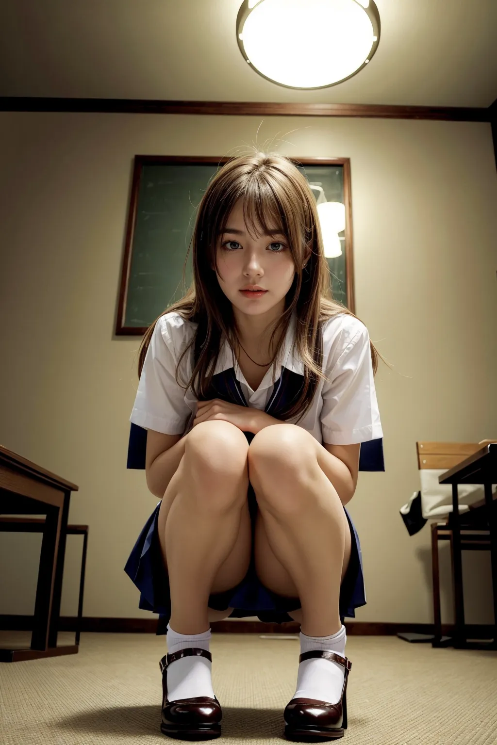 AIで美女たちのパンツを見せてもらうシチュ作ってみた！エロ画像178枚まとめ！の28枚目の画像です。