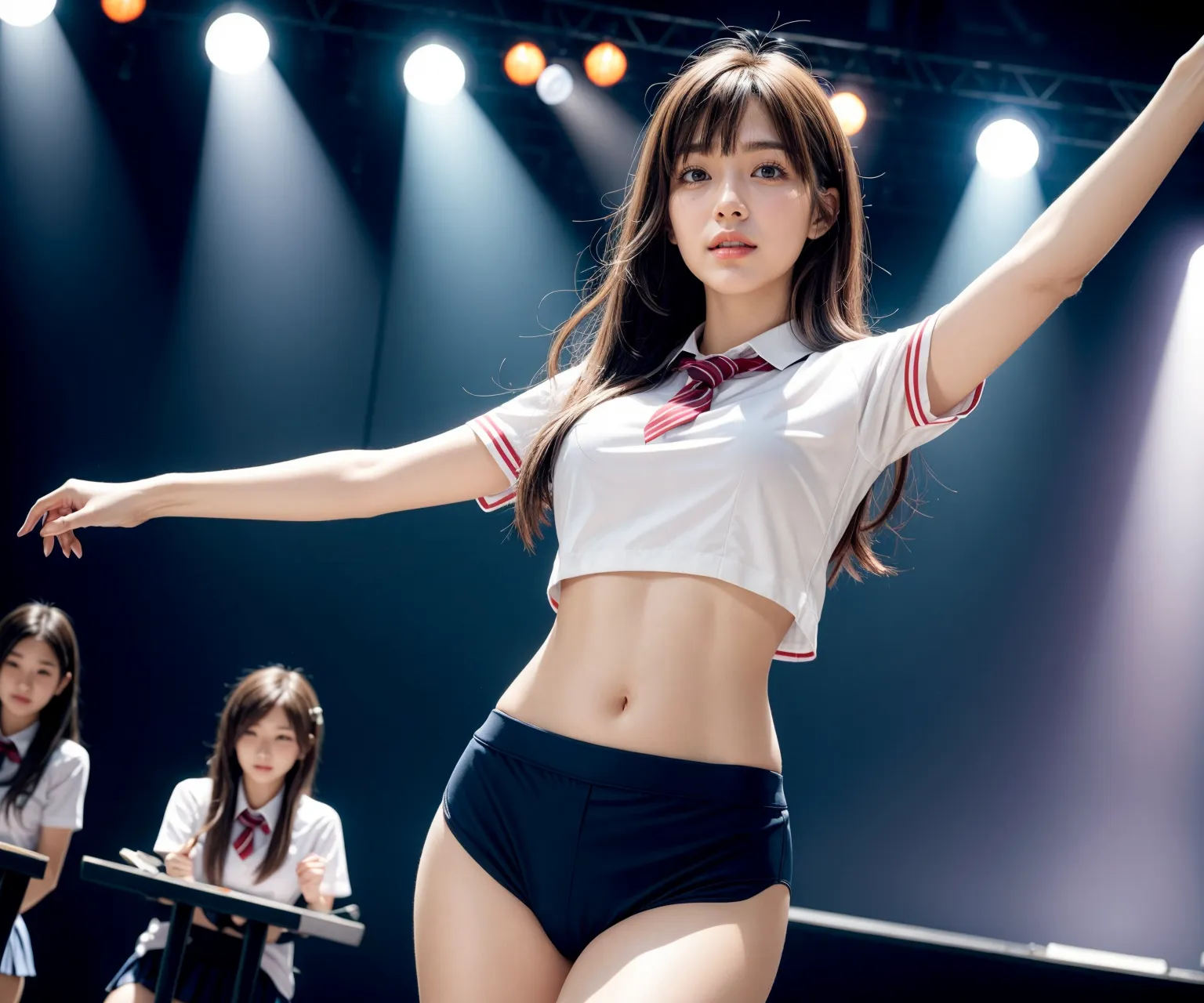 キラキラのステージでファンをハッピーに♪AIエロ画像210枚まとめ！の34枚目の画像です。