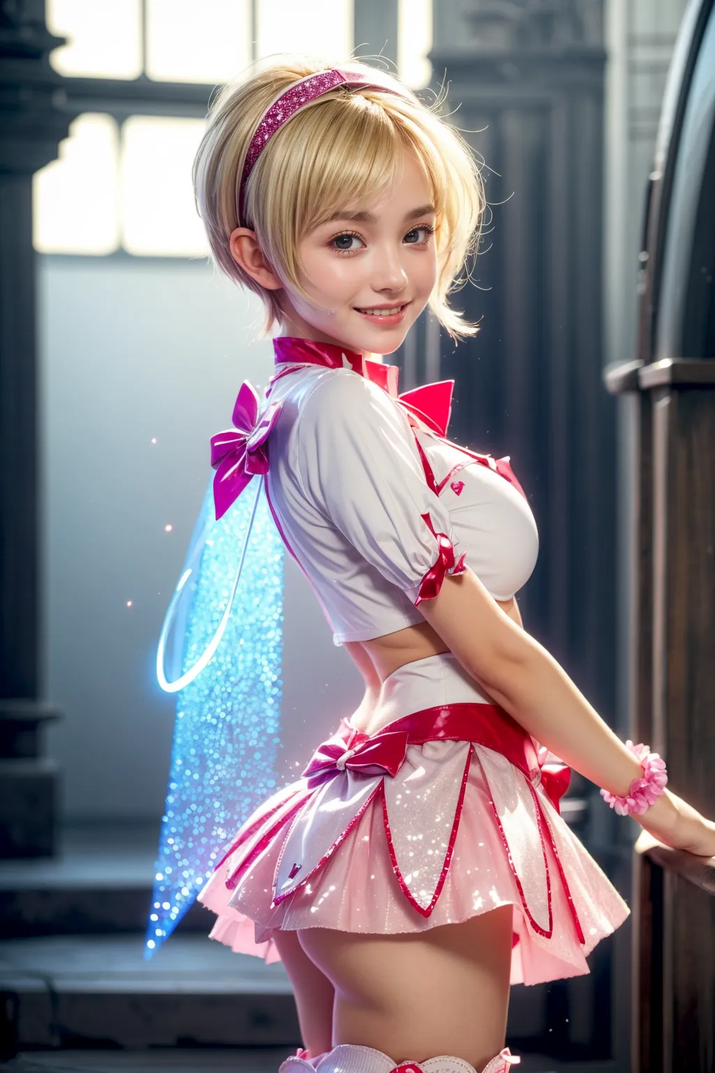 AI美少女「ハートの魔法で愛と勇気のエナジーをみんなに届けます☆」コスプレエロ画像290枚まとめ！(4ページ目)の32枚目の画像です。