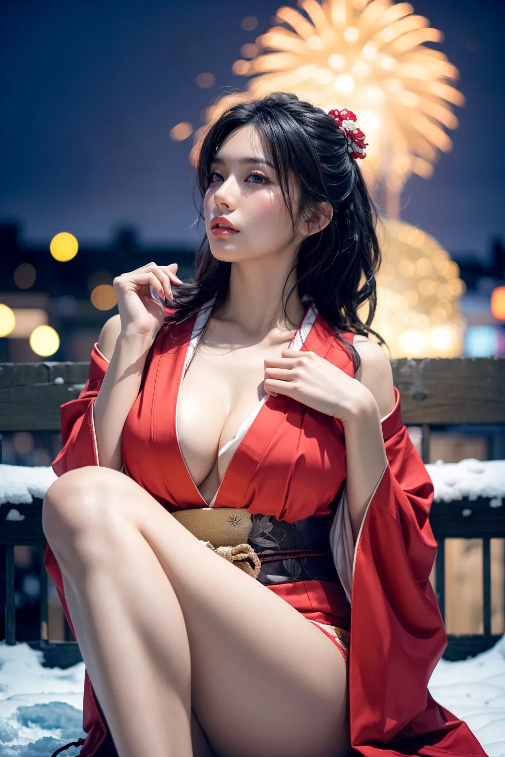 もしも和服姿の清楚美女がドスケベだったら…なAIエロ画像210枚まとめ！(4ページ目)の22枚目の画像です。