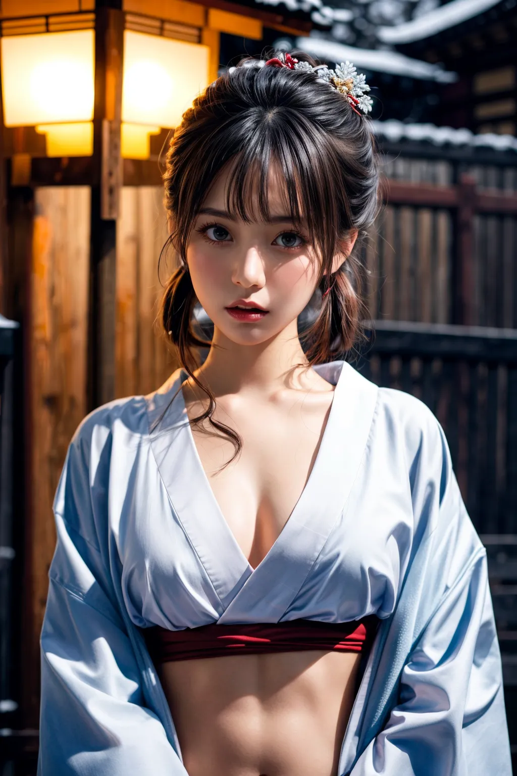 もしも和服姿の清楚美女がドスケベだったら…なAIエロ画像210枚まとめ！(5ページ目)の9枚目の画像です。