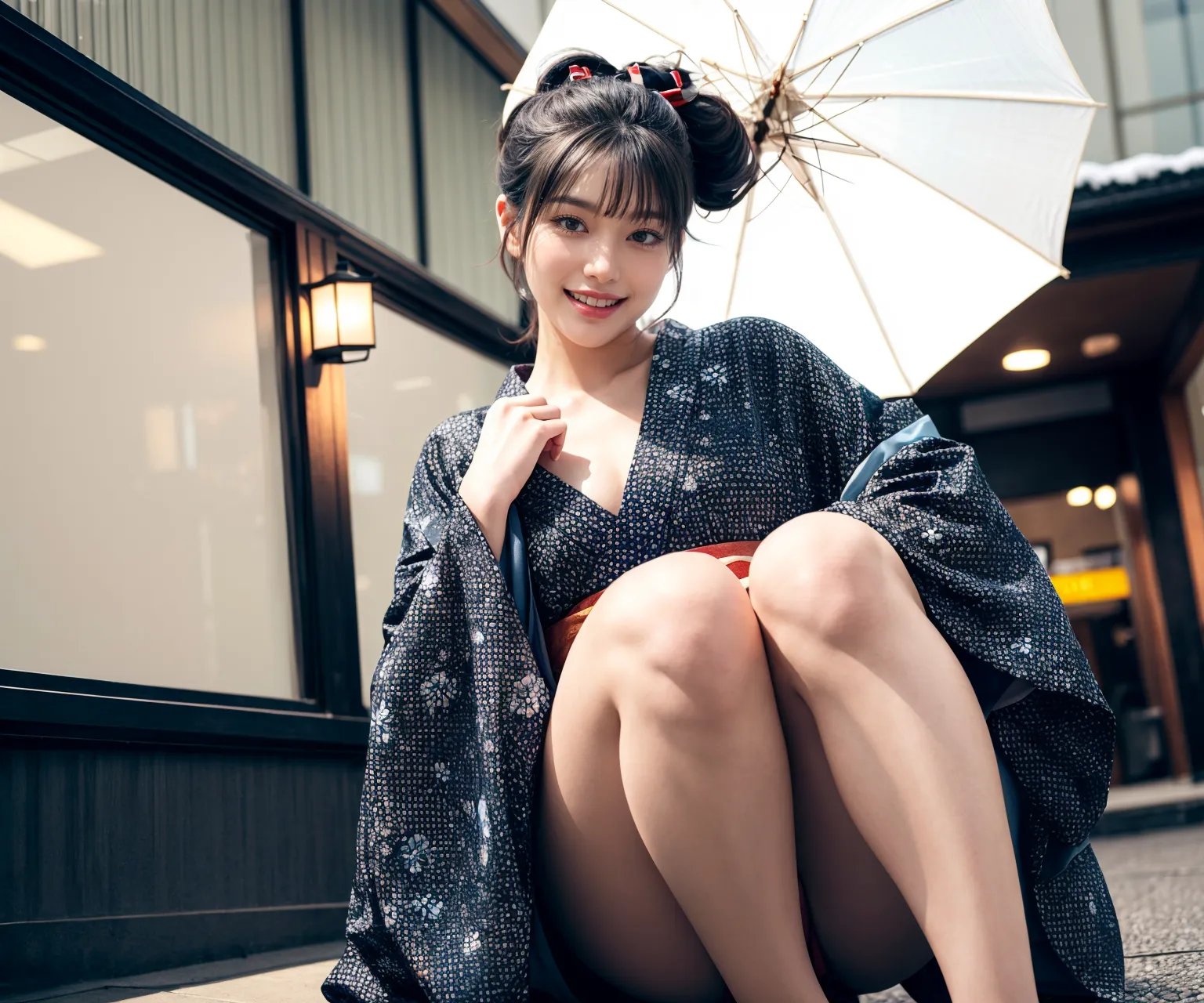もしも和服姿の清楚美女がドスケベだったら…なAIエロ画像210枚まとめ！の40枚目の画像です。