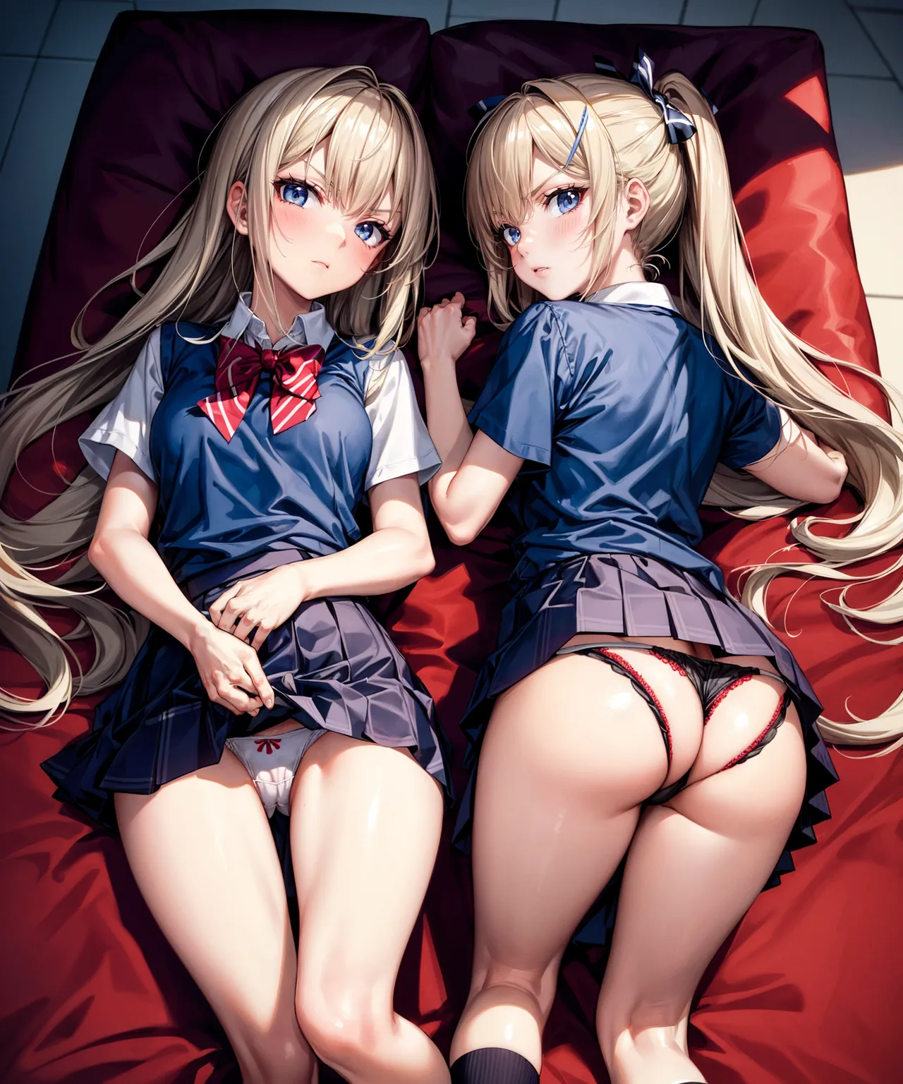 二次元美少女女子校生のエッチでハイクオリティなAIエロ画像240枚まとめ！の5枚目の画像です。