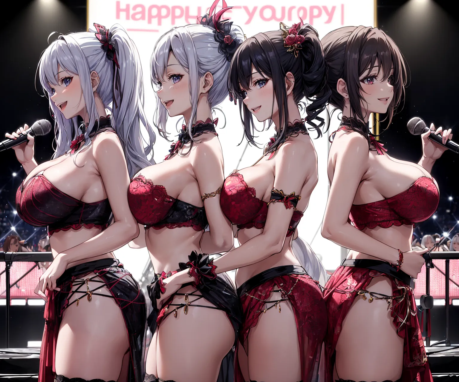 歌って踊れて可愛い美少女たちのエッチなAIイラストエロ画像187枚まとめ！(2ページ目)の38枚目の画像です。