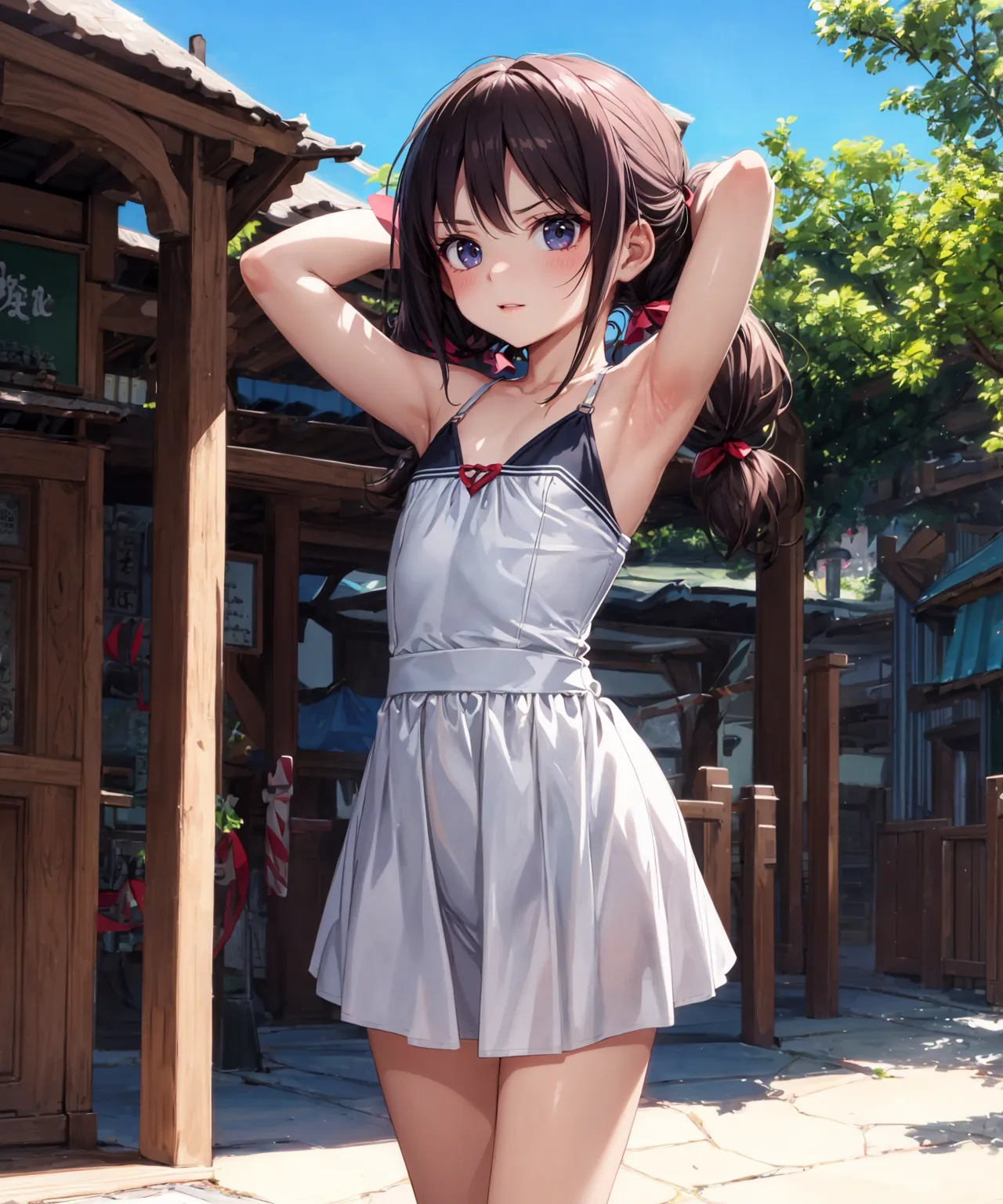 身体とお胸が小さめだって…？だがむしろそれがいい！！AIエロ画像300枚まとめ！(7ページ目)の7枚目の画像です。