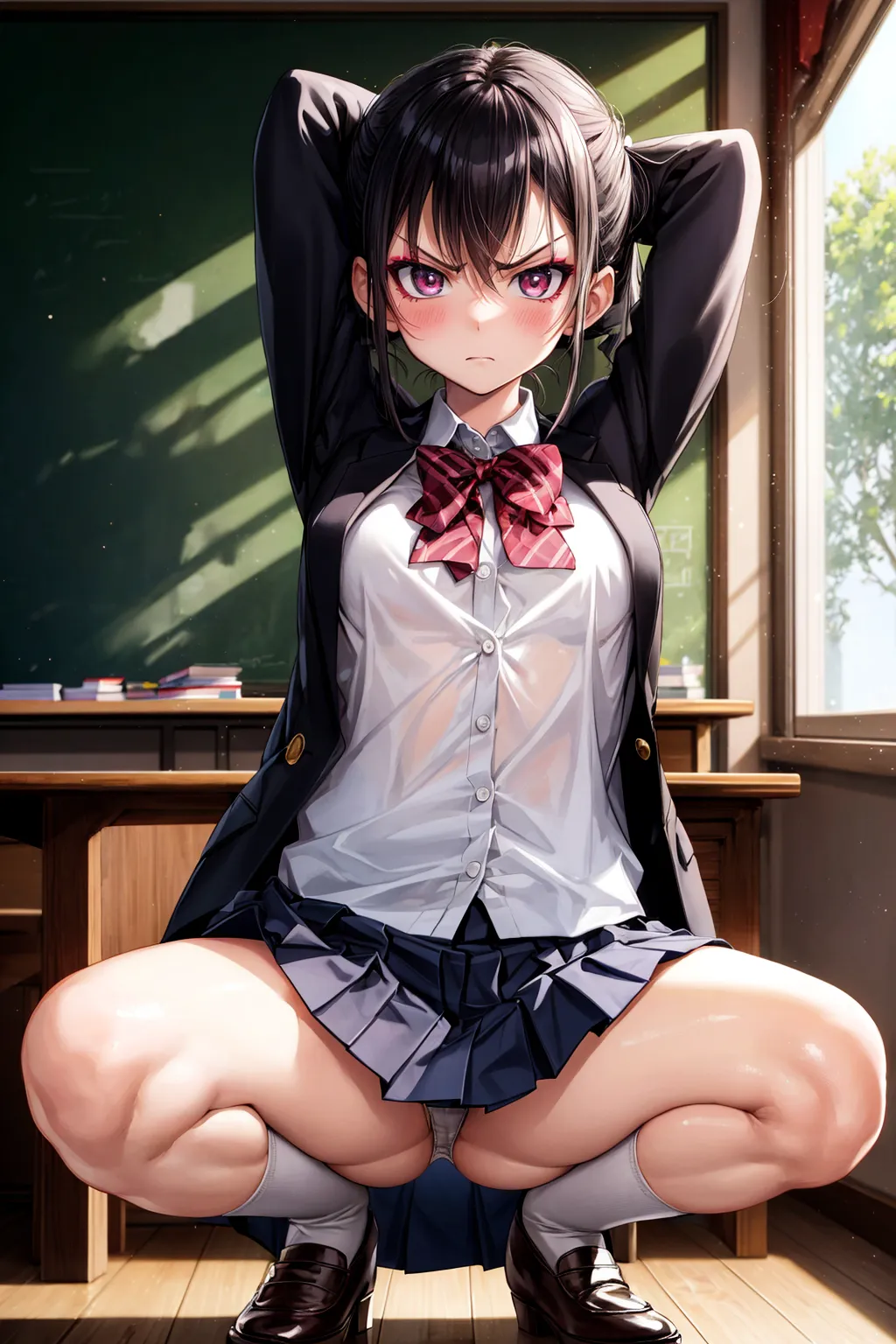 可愛い美少女女子校生ギャルたちのエッチなAIエロ画像223枚まとめ！の3枚目の画像です。