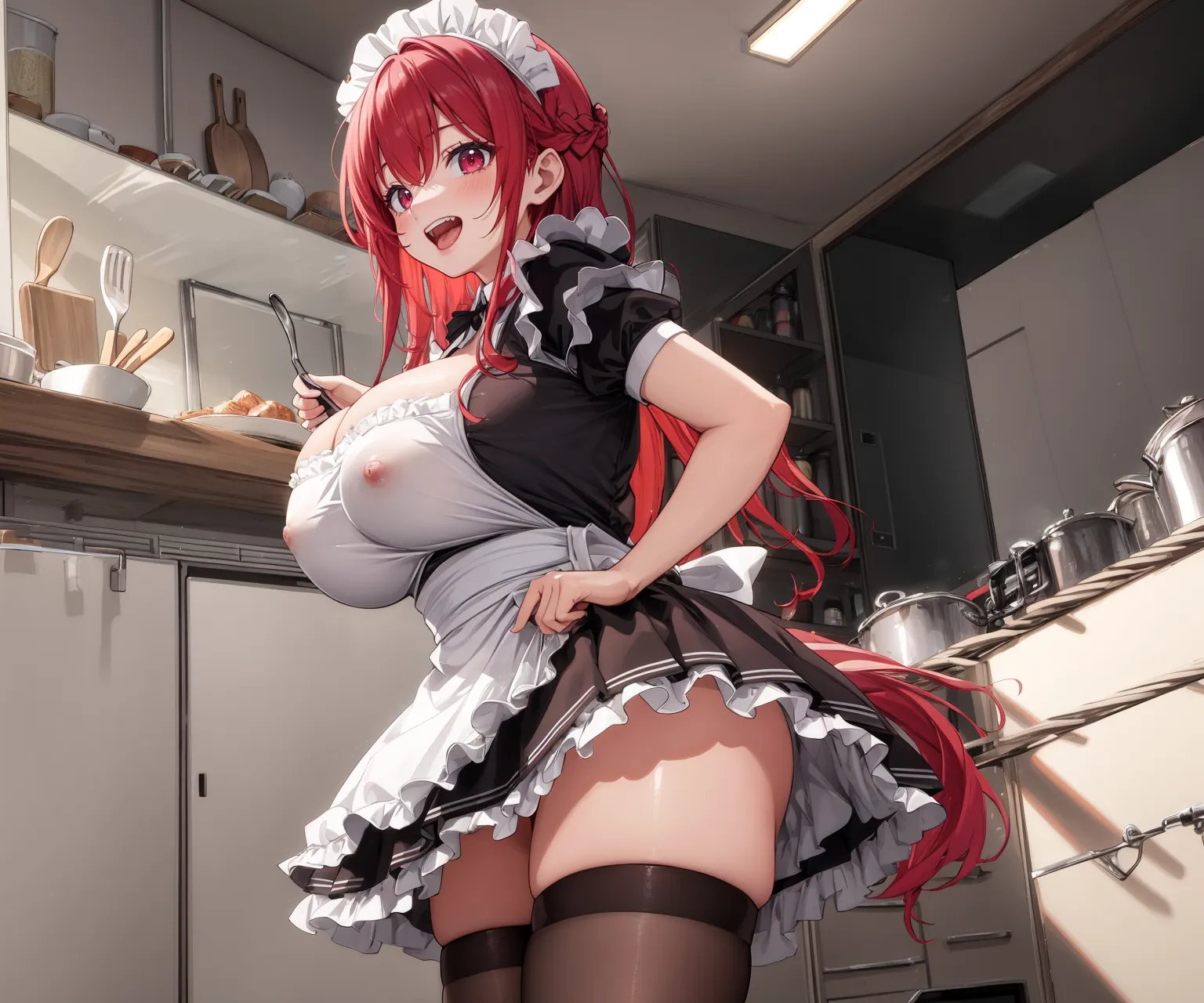 可愛すぎるメイド服美少女の魅力満載なAIエロ画像314枚まとめ！(3ページ目)の16枚目の画像です。