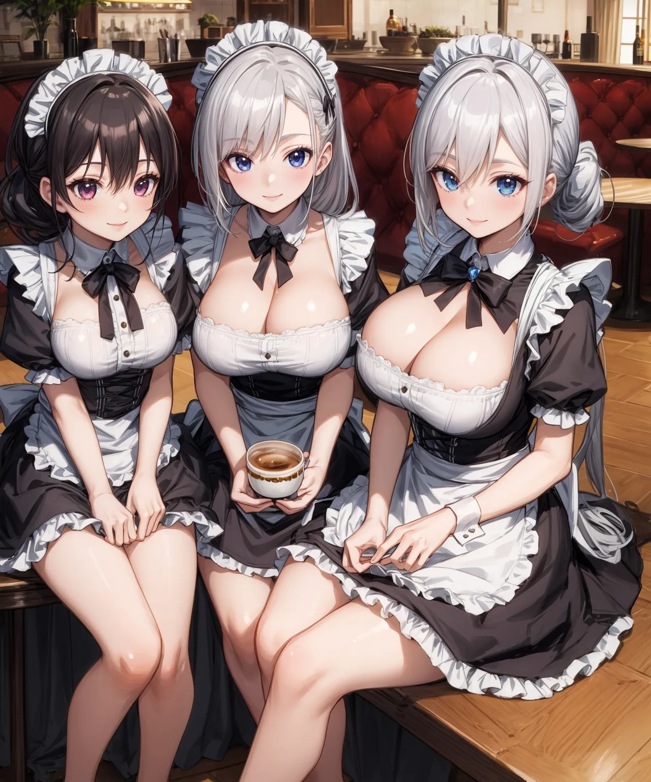 可愛すぎるメイド服美少女の魅力満載なAIエロ画像314枚まとめ！(4ページ目)の7枚目の画像です。