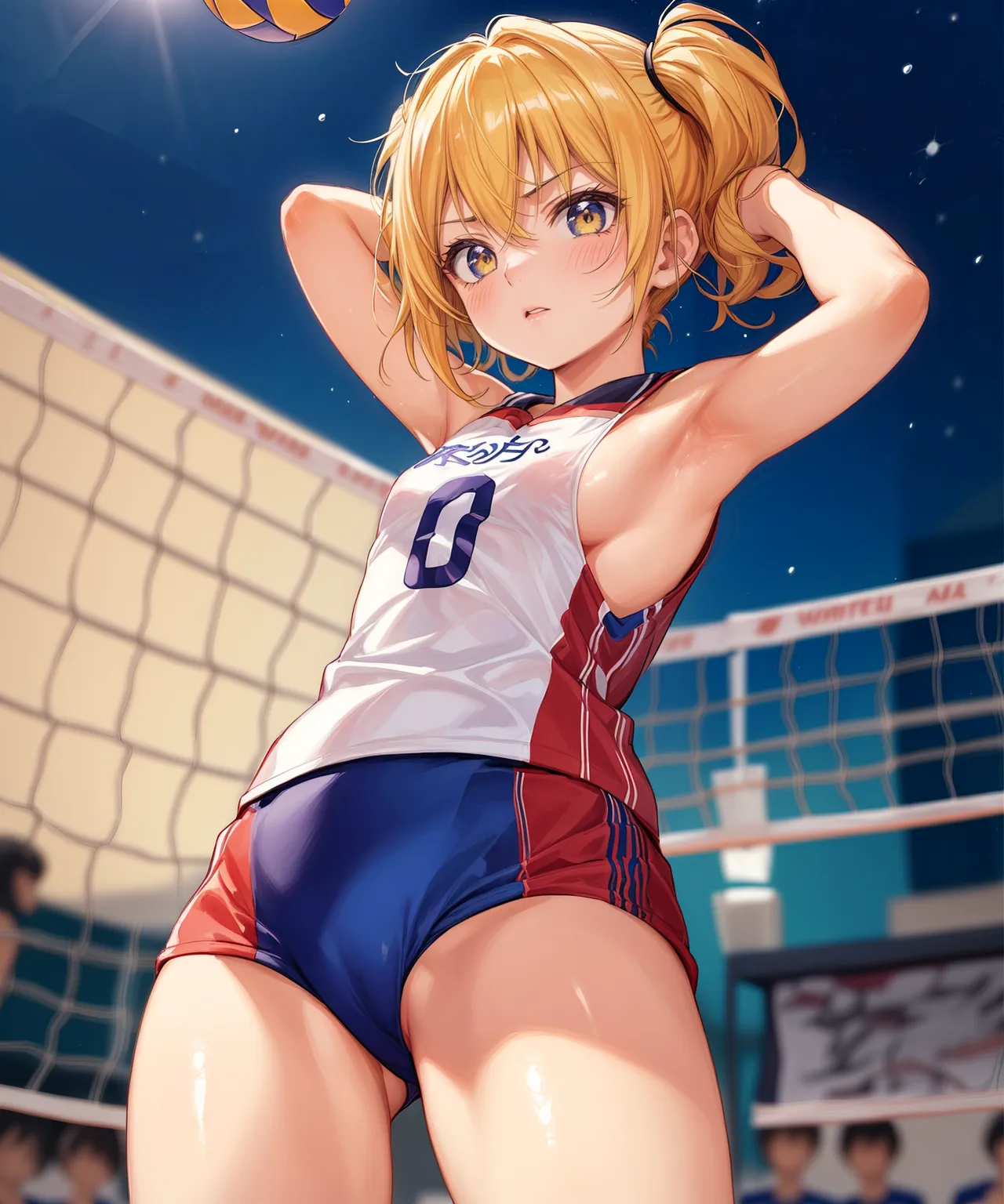「勝つために全力で行くよ！」 可愛い美少女バレー選手たちがエッチに活躍するAIエロ画像278枚まとめ！(5ページ目)の29枚目の画像です。