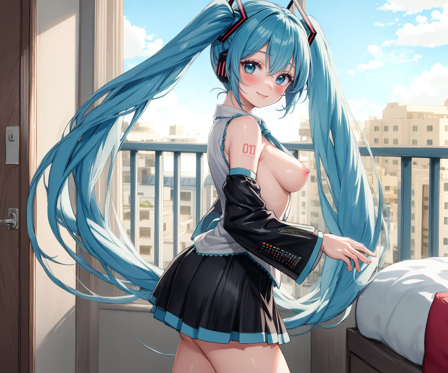 あの歌姫のエッチなAIイラストエロ画像300枚まとめ！桜や雪にレーシング等々バリエーション豊富なエロいミクさんをご覧ください！(4ページ目)の32枚目の画像です。