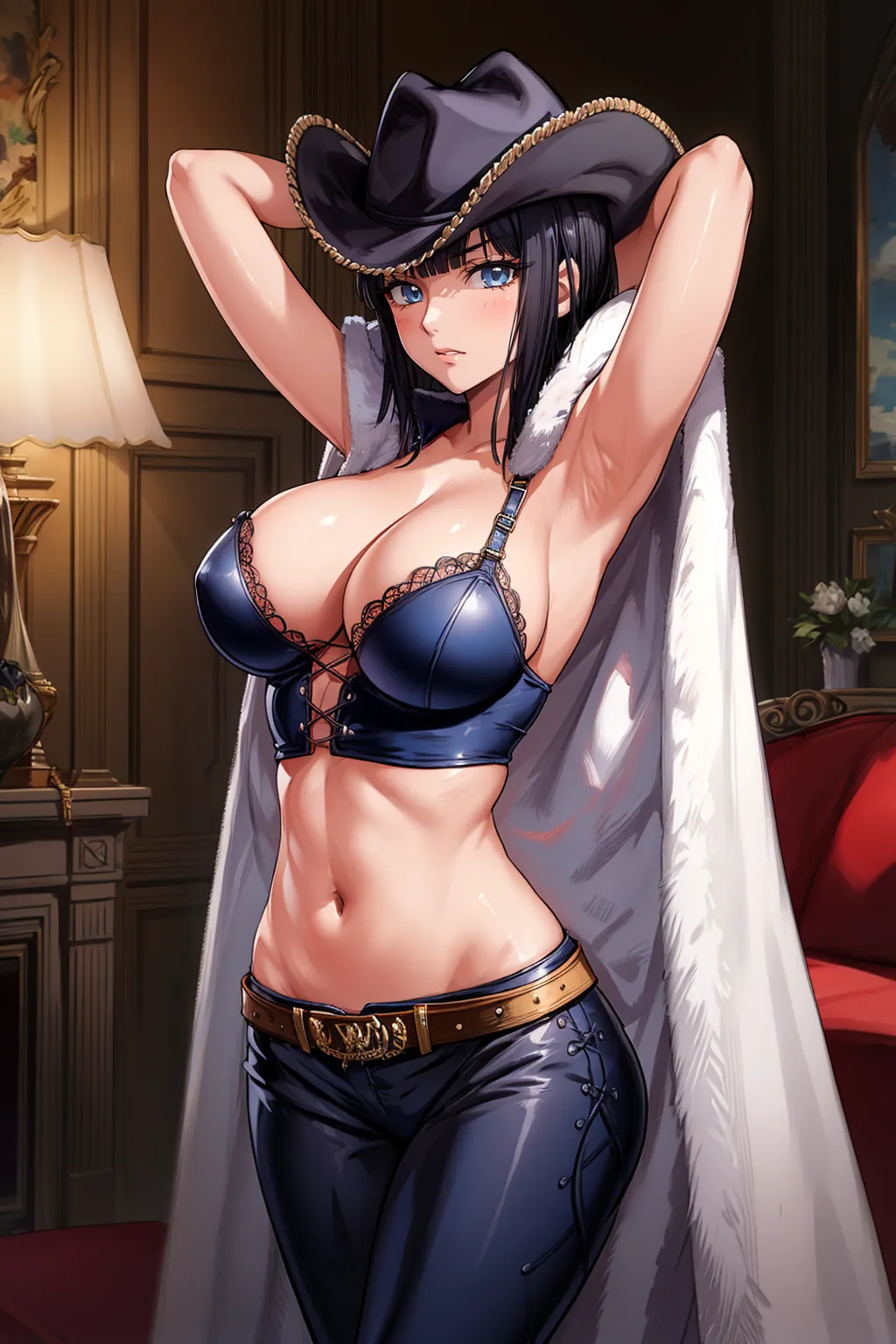あの有名女海賊ロビンちゃんのエッチなイラストを詰め合わせたAIエロ画像300枚まとめ！(5ページ目)の18枚目の画像です。