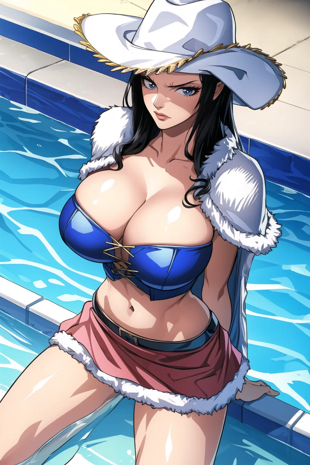 あの有名女海賊ロビンちゃんのエッチなイラストを詰め合わせたAIエロ画像300枚まとめ！の25枚目の画像です。