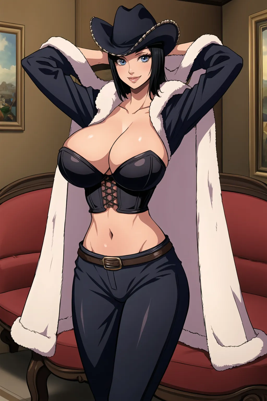 あの有名女海賊ロビンちゃんのエッチなイラストを詰め合わせたAIエロ画像300枚まとめ！(3ページ目)の37枚目の画像です。