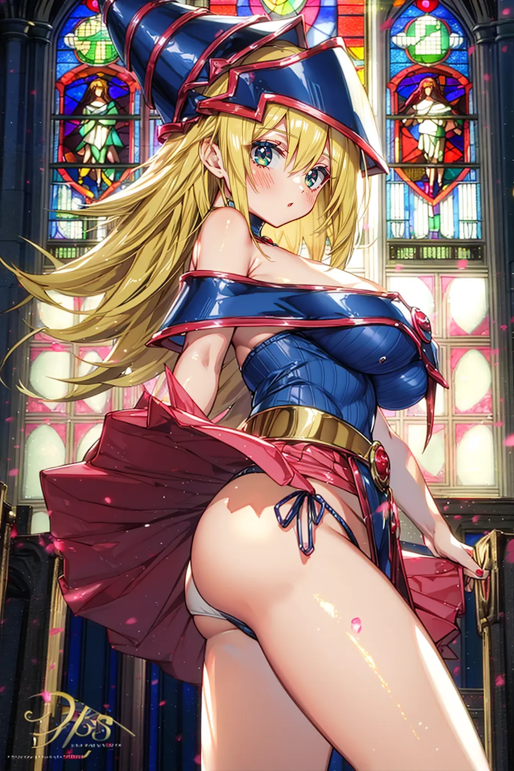 超有名カードゲームに登場する金髪美少女ブラマジガールちゃんのエッチなAIエロ画像250枚まとめ！(4ページ目)の13枚目の画像です。