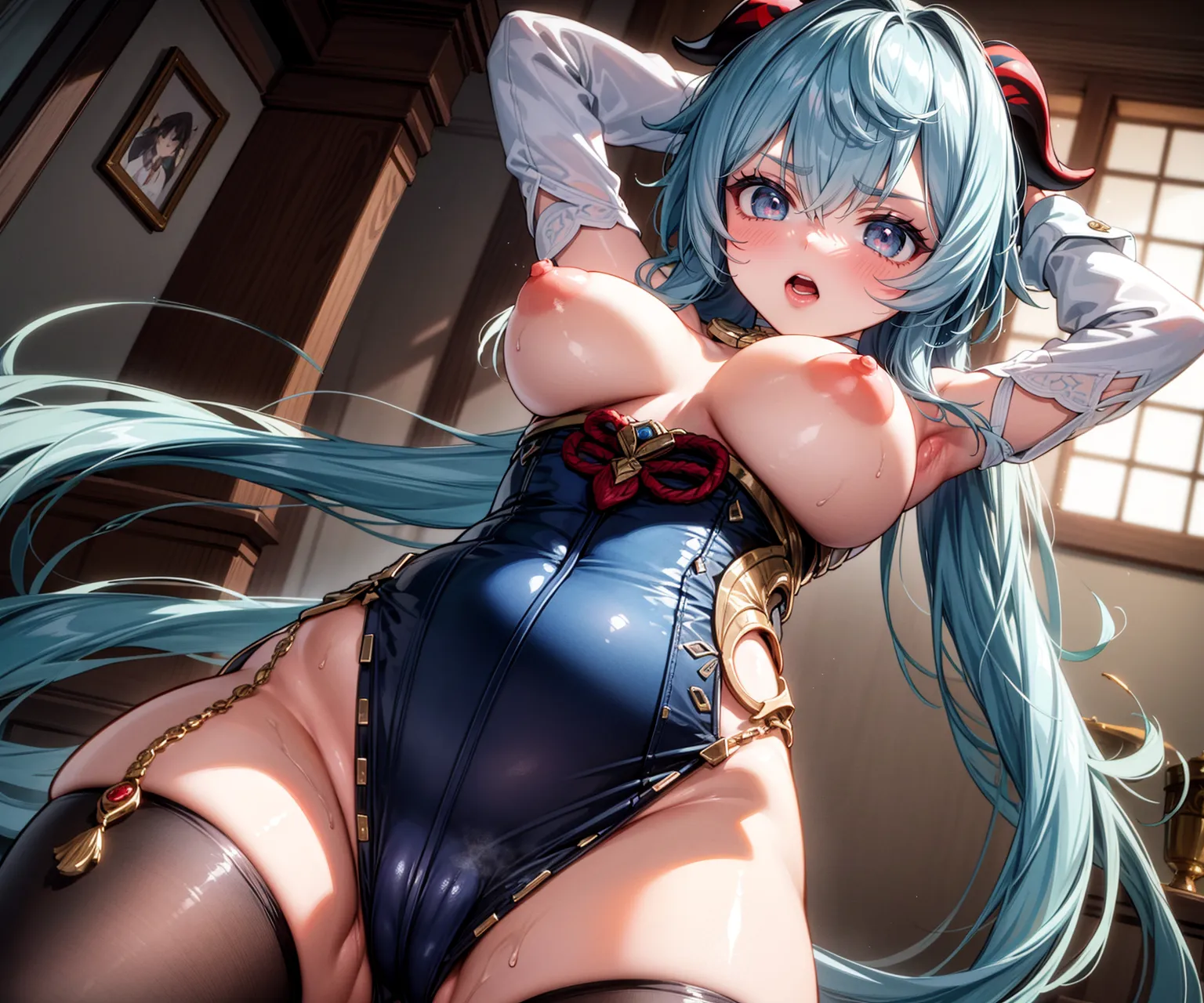 原神に登場する甘雨のAIエロ画像420枚まとめ！(10ページ目)の31枚目の画像です。