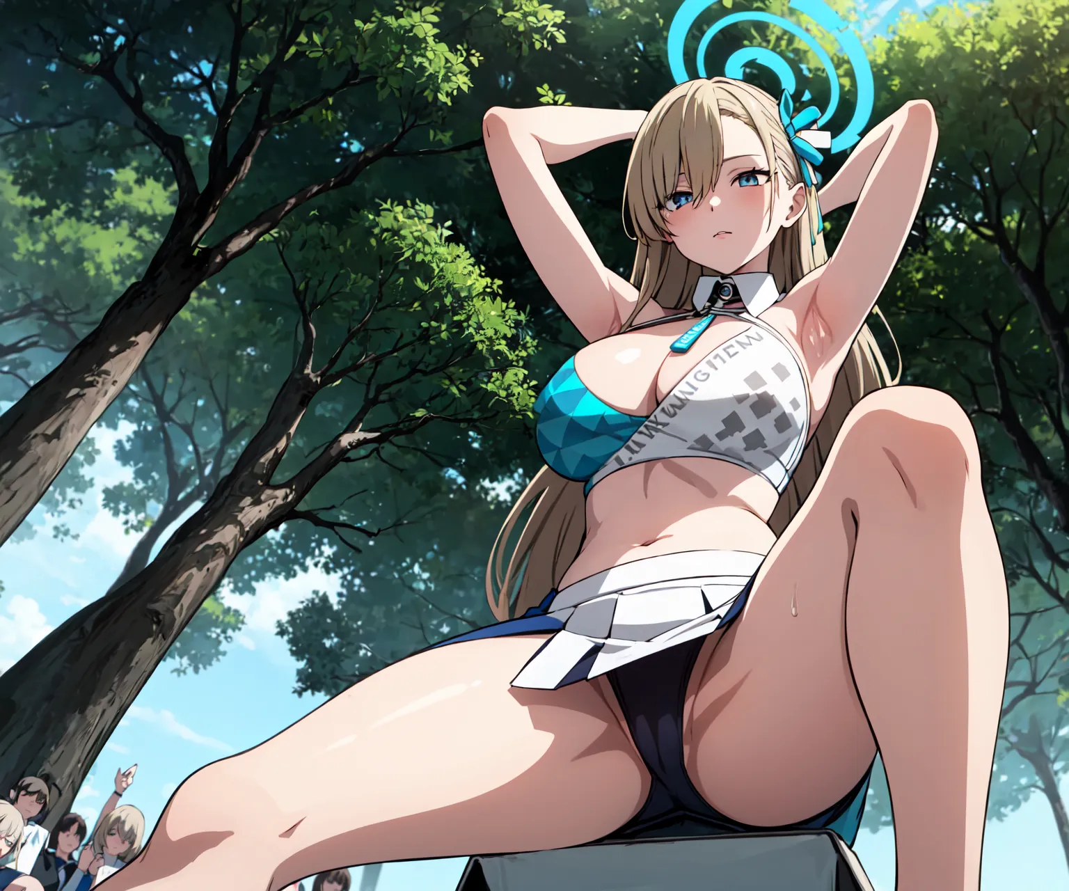 ブルーアーカイブに登場する一之瀬アスナのAIエロ画像をH度増し増し♥️バージョンで371枚まとめ！(7ページ目)の24枚目の画像です。