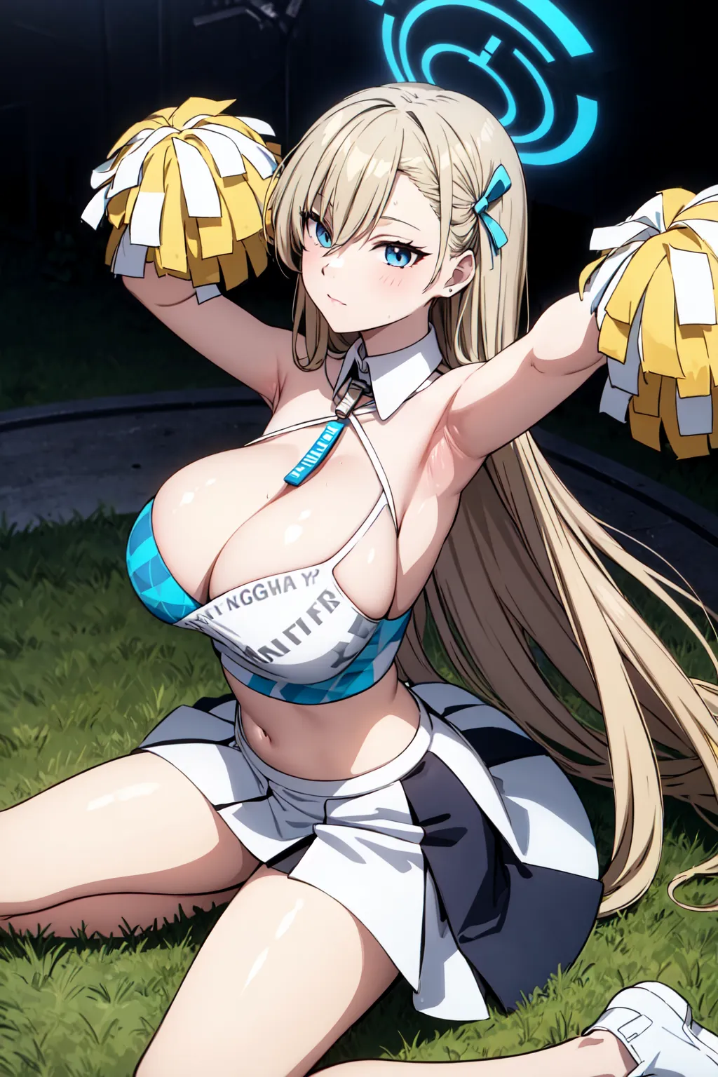 ブルーアーカイブに登場する一之瀬アスナのAIエロ画像をH度増し増し♥️バージョンで371枚まとめ！(2ページ目)の31枚目の画像です。