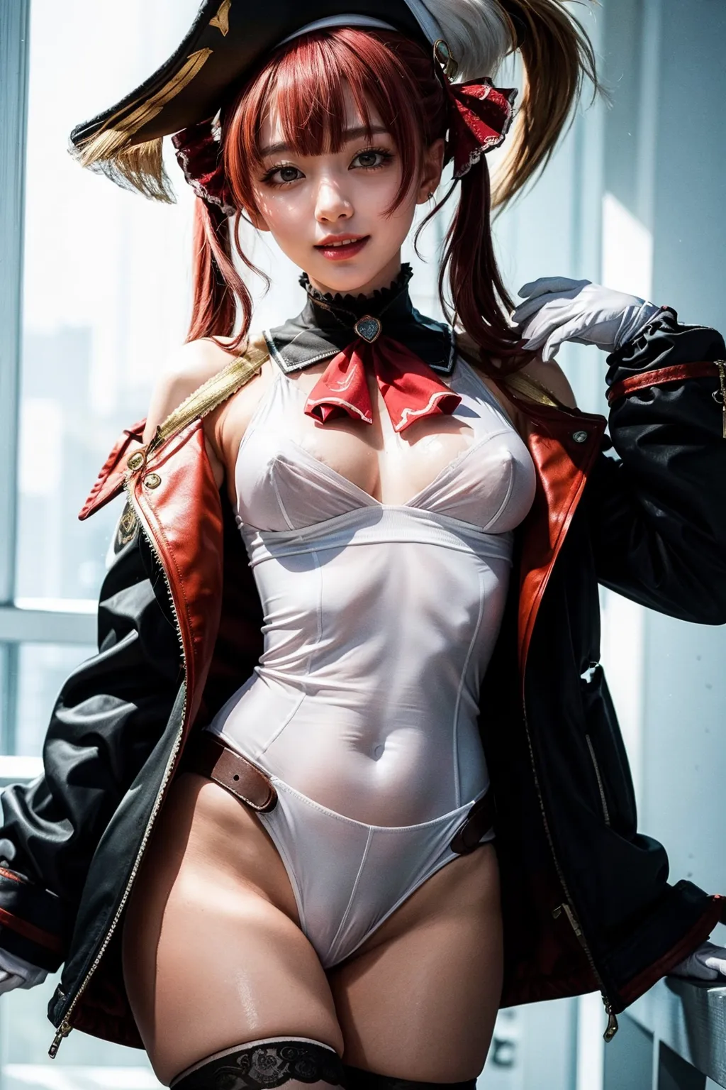 人気VTuberの宝鐘マリンちゃんのコスプレAIエロ画像400枚まとめ！(9ページ目)の28枚目の画像です。