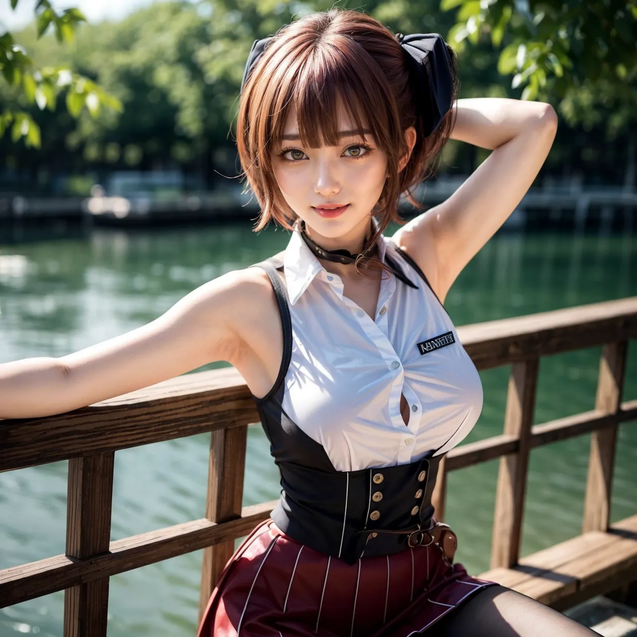 人気VTuberの宝鐘マリンちゃんのコスプレAIエロ画像400枚まとめ！(2ページ目)の33枚目の画像です。