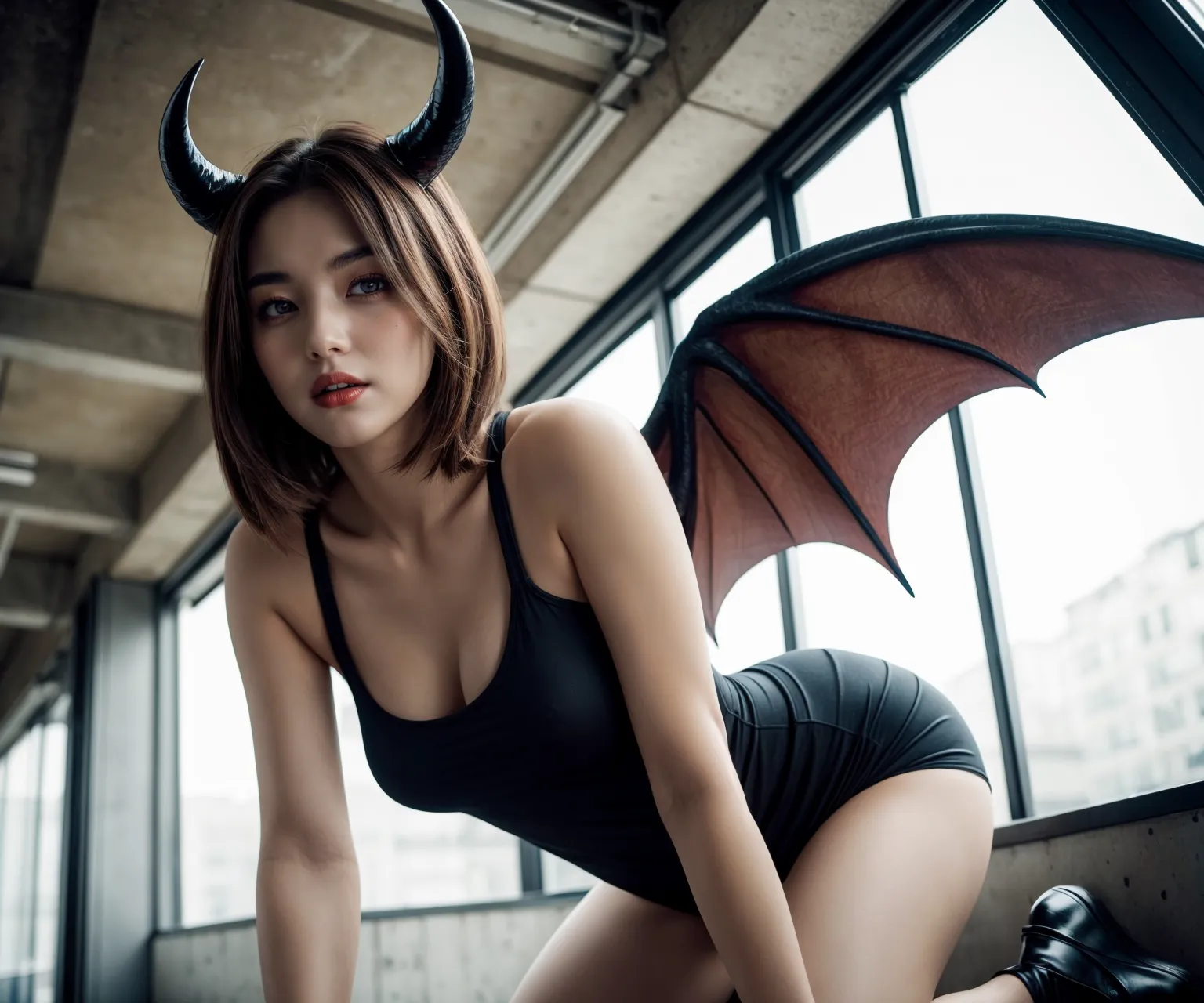 色々と搾りつくされそうなセクシーで魅力的な悪魔美女たちのAIエロ画像400枚まとめ！(4ページ目)の37枚目の画像です。
