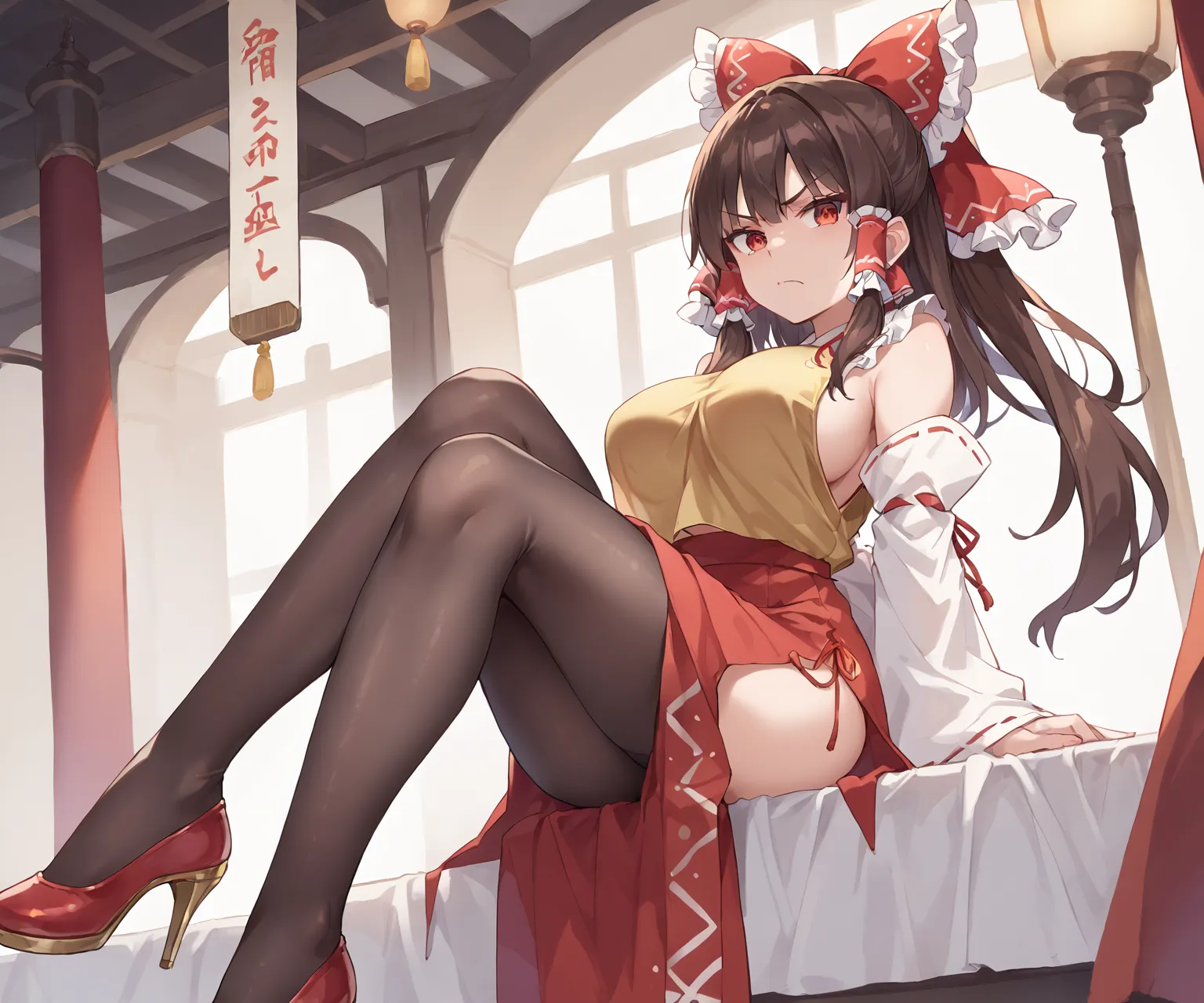 博麗神社巫女さんの博麗霊夢ちゃんAIイラストエロ画像400枚まとめ！(5ページ目)の35枚目の画像です。
