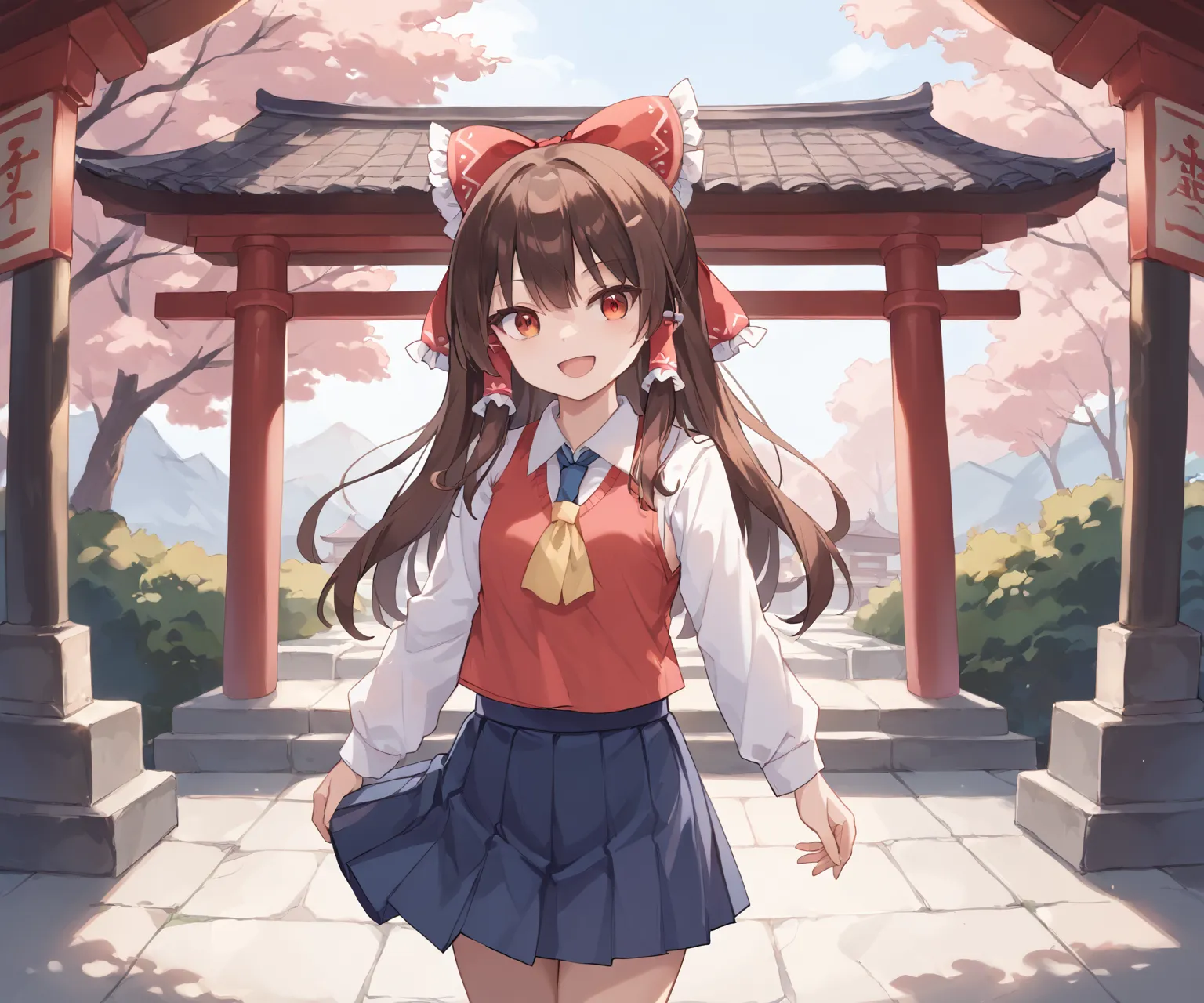 博麗神社巫女さんの博麗霊夢ちゃんAIイラストエロ画像400枚まとめ！(7ページ目)の29枚目の画像です。