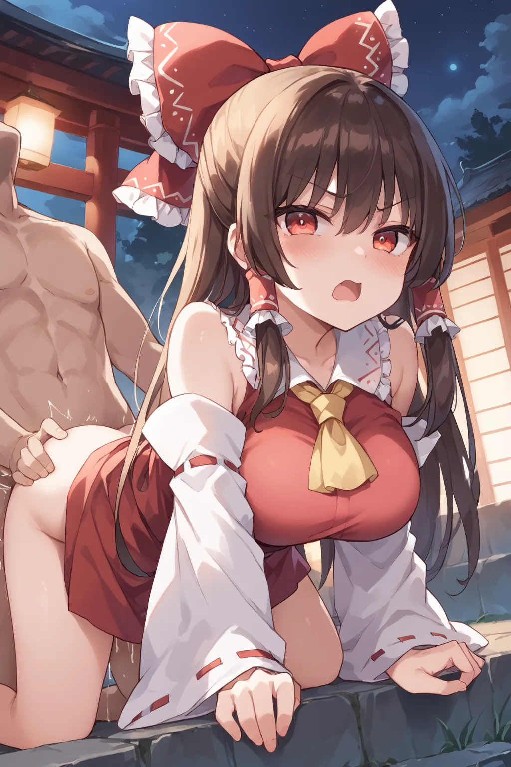 博麗神社巫女さんの博麗霊夢ちゃんAIイラストエロ画像400枚まとめ！(8ページ目)の11枚目の画像です。