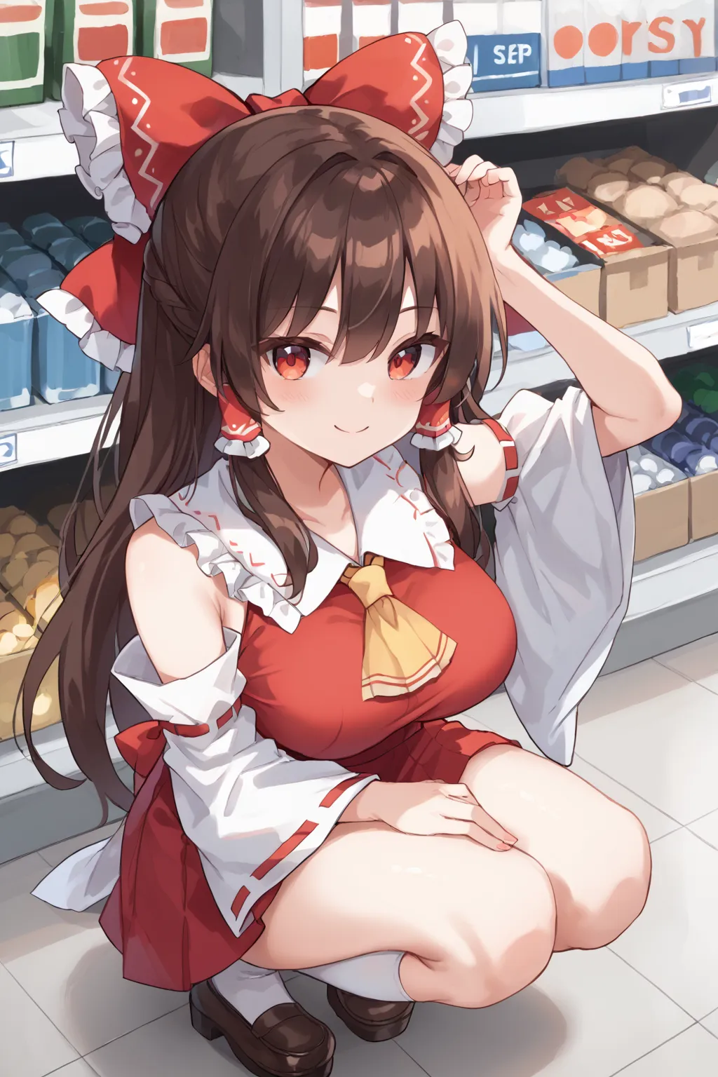 博麗神社巫女さんの博麗霊夢ちゃんAIイラストエロ画像400枚まとめ！(8ページ目)の29枚目の画像です。