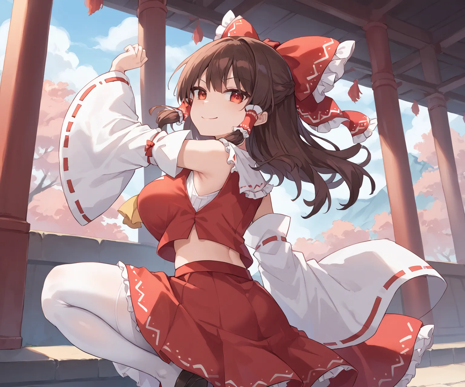 博麗神社巫女さんの博麗霊夢ちゃんAIイラストエロ画像400枚まとめ！(9ページ目)の20枚目の画像です。
