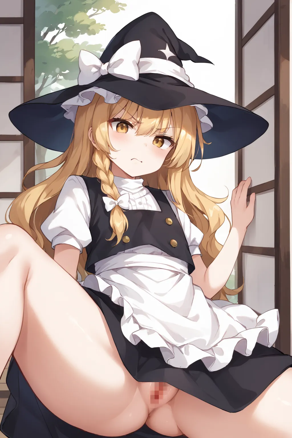 紅夢の魔法使いさんの霧雨魔理沙ちゃんAIイラストエロ画像382枚まとめ！の18枚目の画像です。