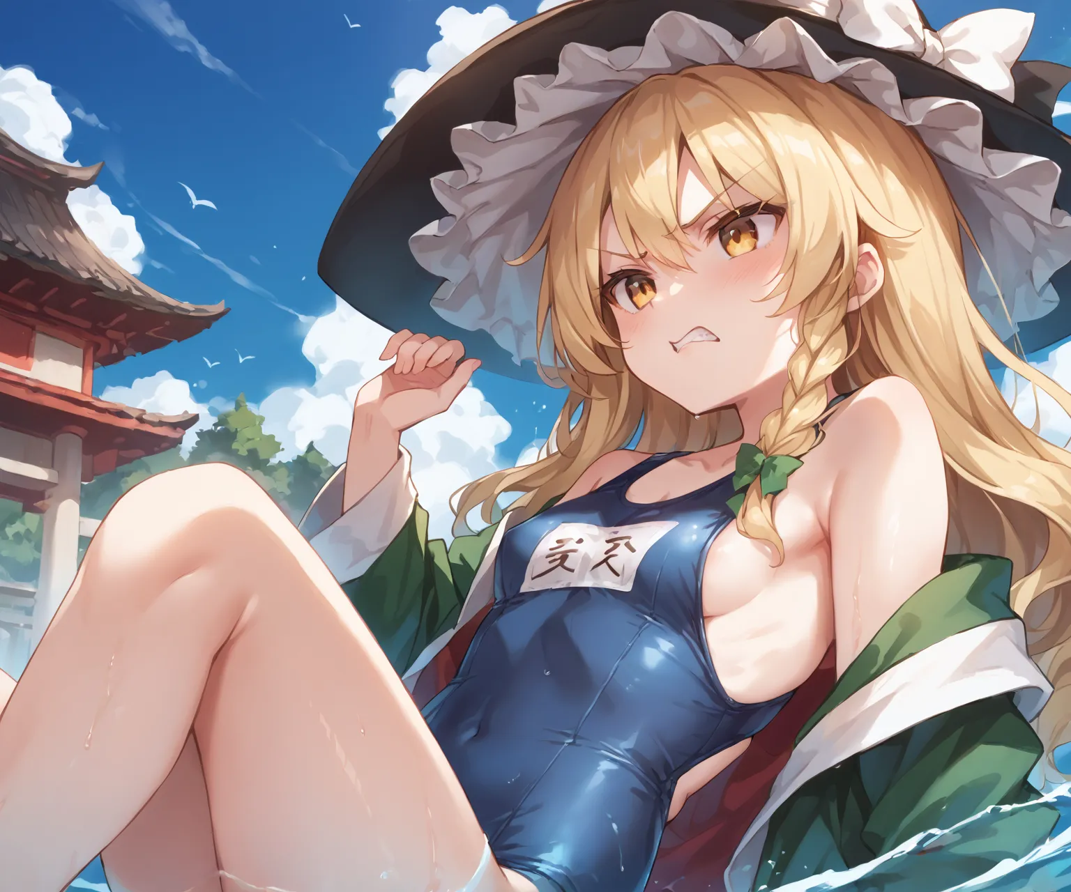紅夢の魔法使いさんの霧雨魔理沙ちゃんAIイラストエロ画像382枚まとめ！(9ページ目)の10枚目の画像です。