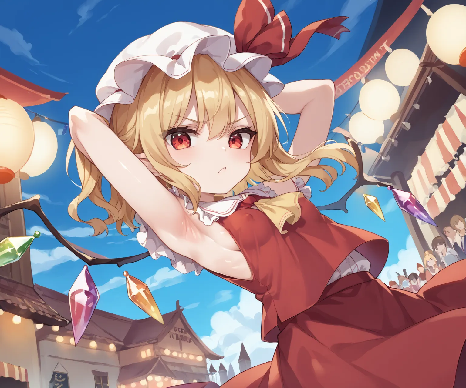 紅魔館の妹様吸血鬼のフランドール・スカーレットちゃんAIイラストエロ画像376枚まとめ！(7ページ目)の15枚目の画像です。