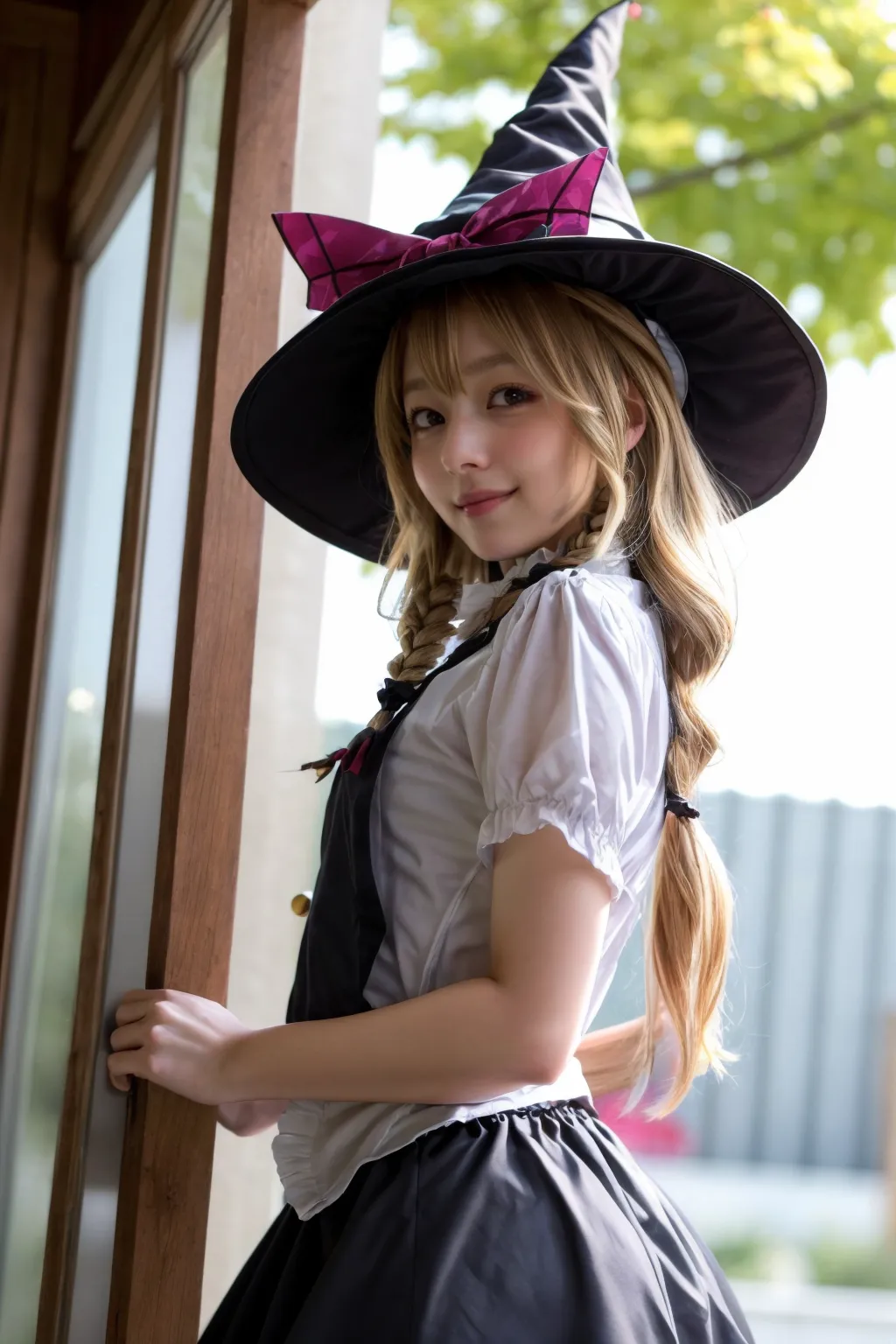 可愛い美少女たちが魔理沙ちゃんのコスプレをしてくれたAIエロ画像240枚まとめ！(3ページ目)の39枚目の画像です。