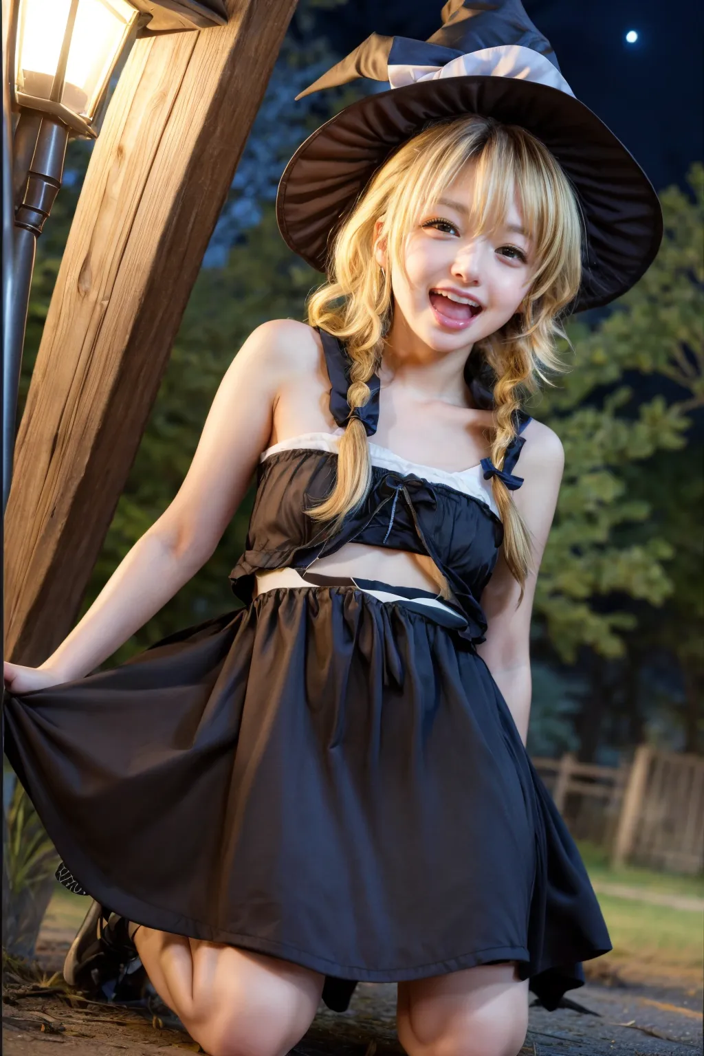 可愛い美少女たちが魔理沙ちゃんのコスプレをしてくれたAIエロ画像240枚まとめ！(4ページ目)の19枚目の画像です。