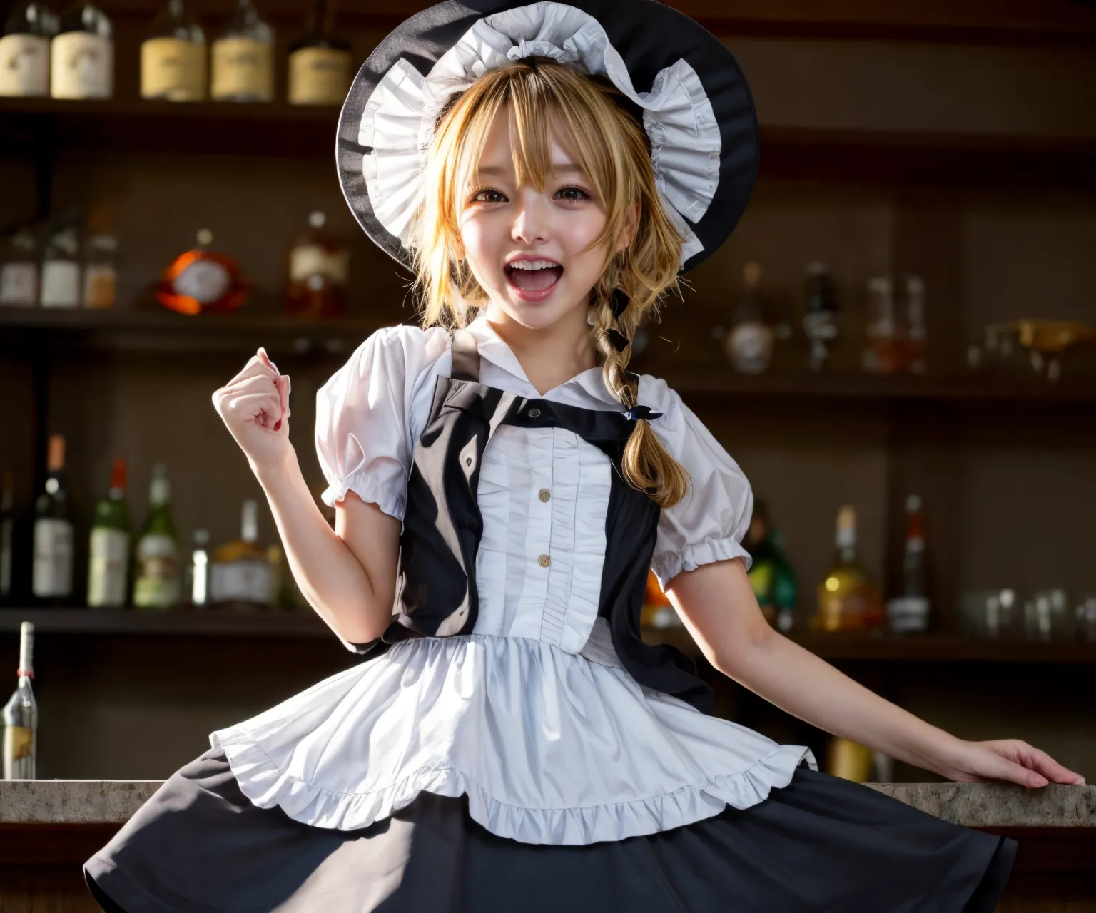 可愛い美少女たちが魔理沙ちゃんのコスプレをしてくれたAIエロ画像240枚まとめ！(5ページ目)の12枚目の画像です。