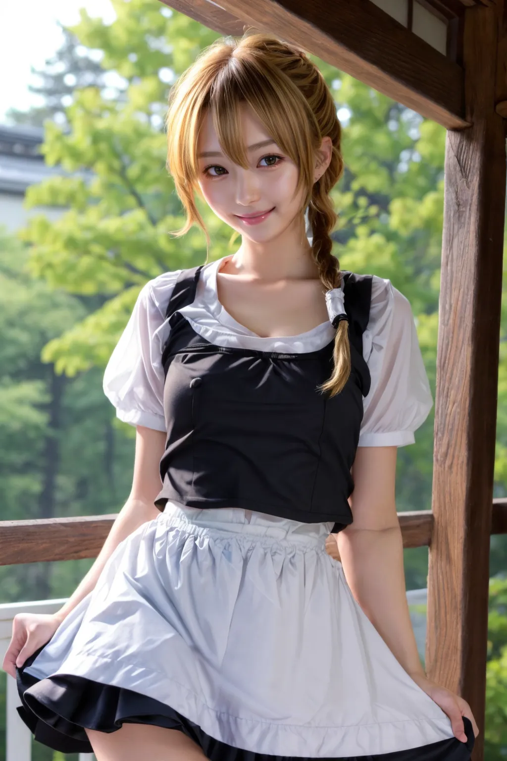 可愛い美少女たちが魔理沙ちゃんのコスプレをしてくれたAIエロ画像240枚まとめ！(5ページ目)の27枚目の画像です。