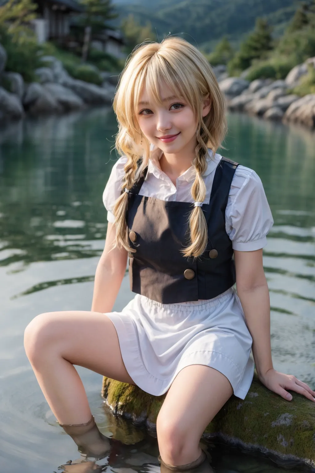 可愛い美少女たちが魔理沙ちゃんのコスプレをしてくれたAIエロ画像240枚まとめ！の38枚目の画像です。