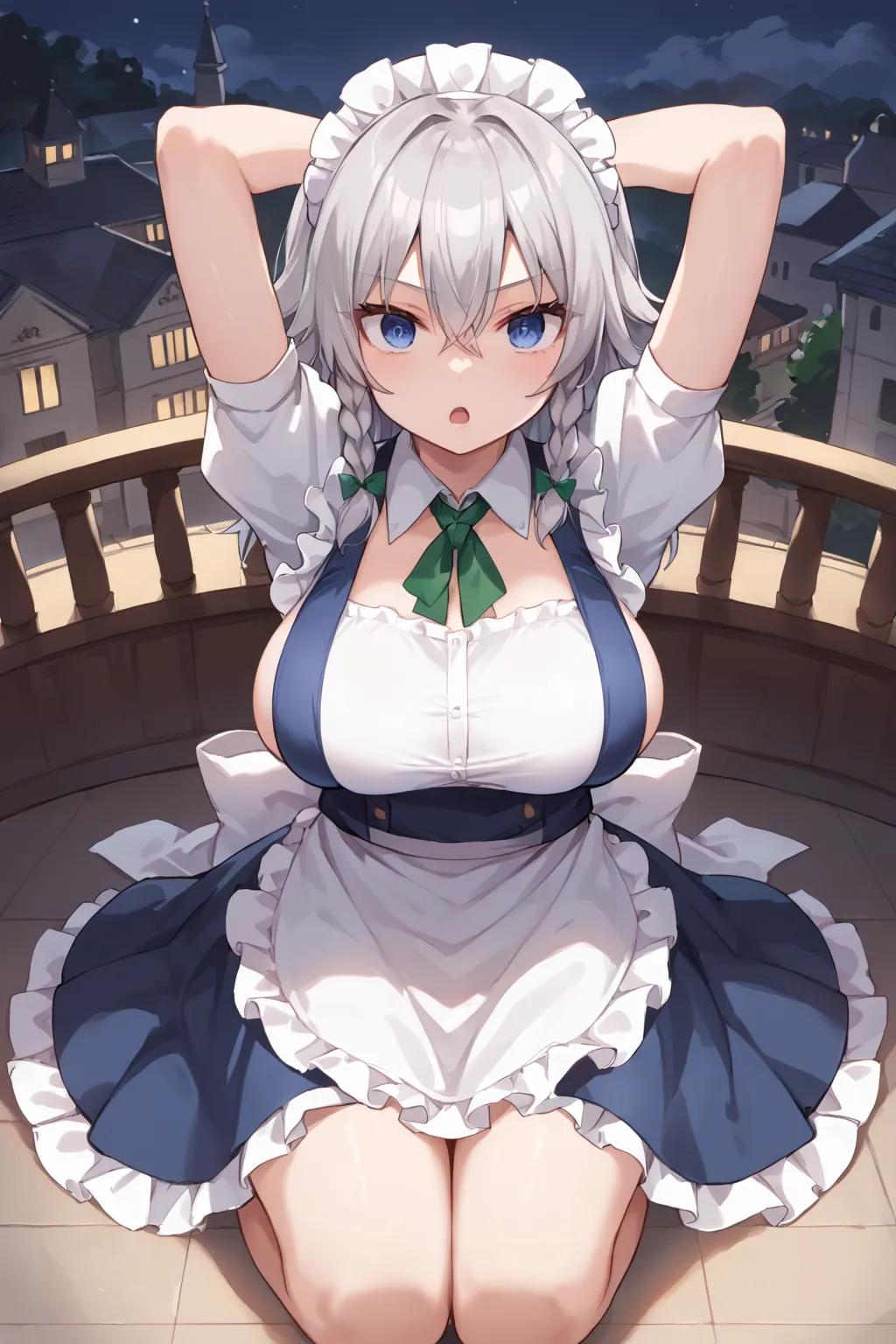 紅魔館のメイドさん十六夜咲夜ちゃんAIイラストエロ画像360枚まとめ！(5ページ目)の13枚目の画像です。