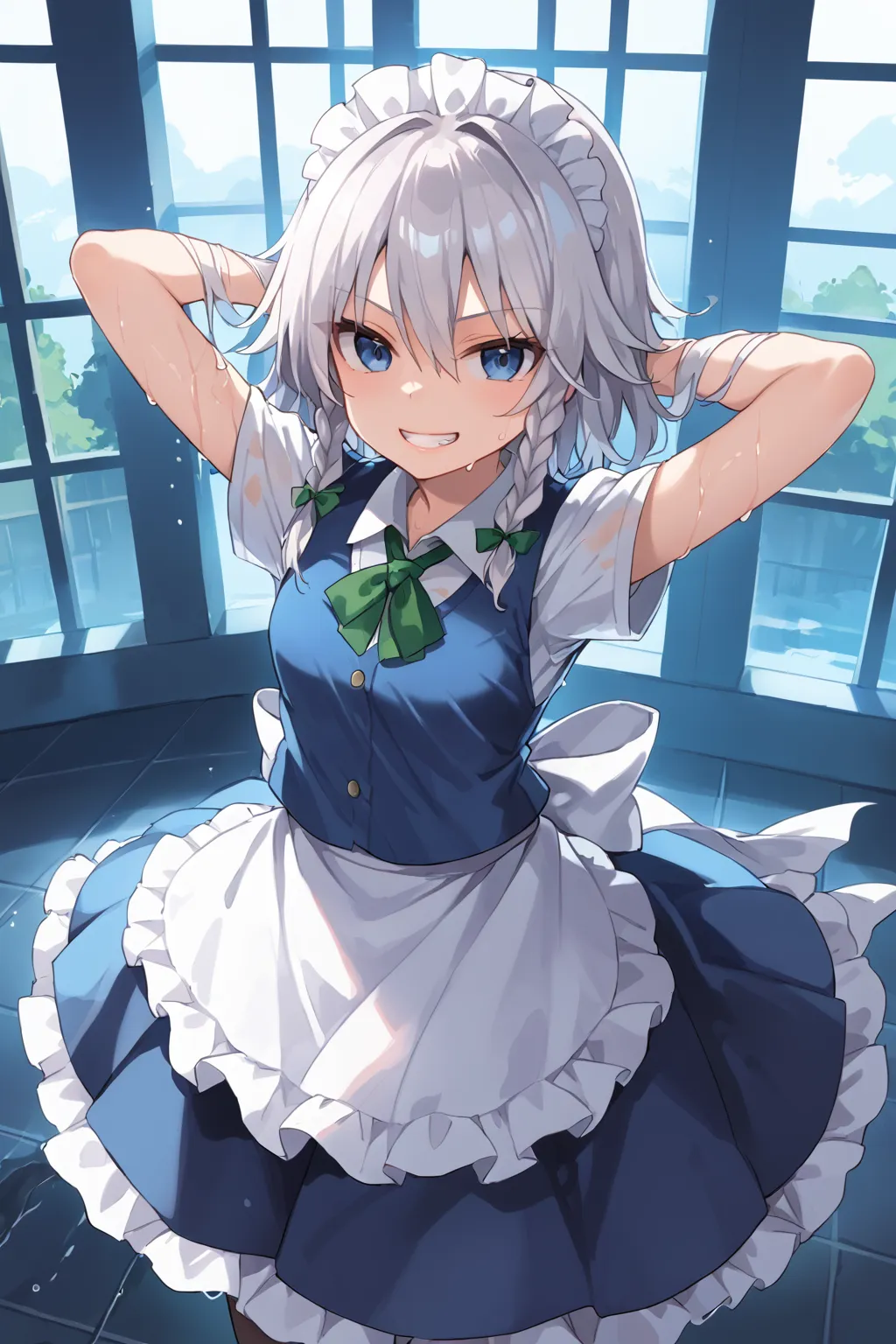 紅魔館のメイドさん十六夜咲夜ちゃんAIイラストエロ画像360枚まとめ！(7ページ目)の39枚目の画像です。