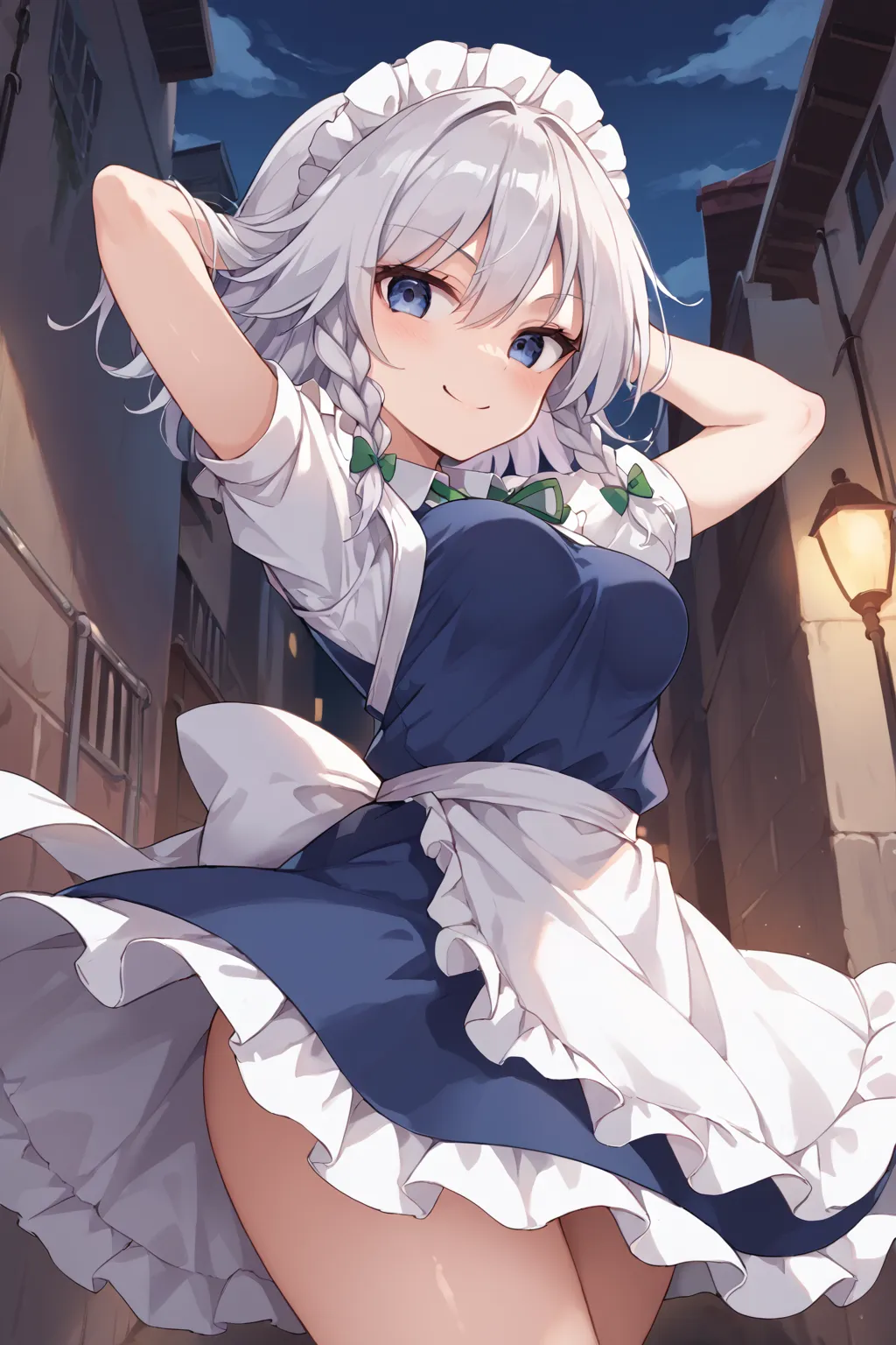 紅魔館のメイドさん十六夜咲夜ちゃんAIイラストエロ画像360枚まとめ！(8ページ目)の25枚目の画像です。